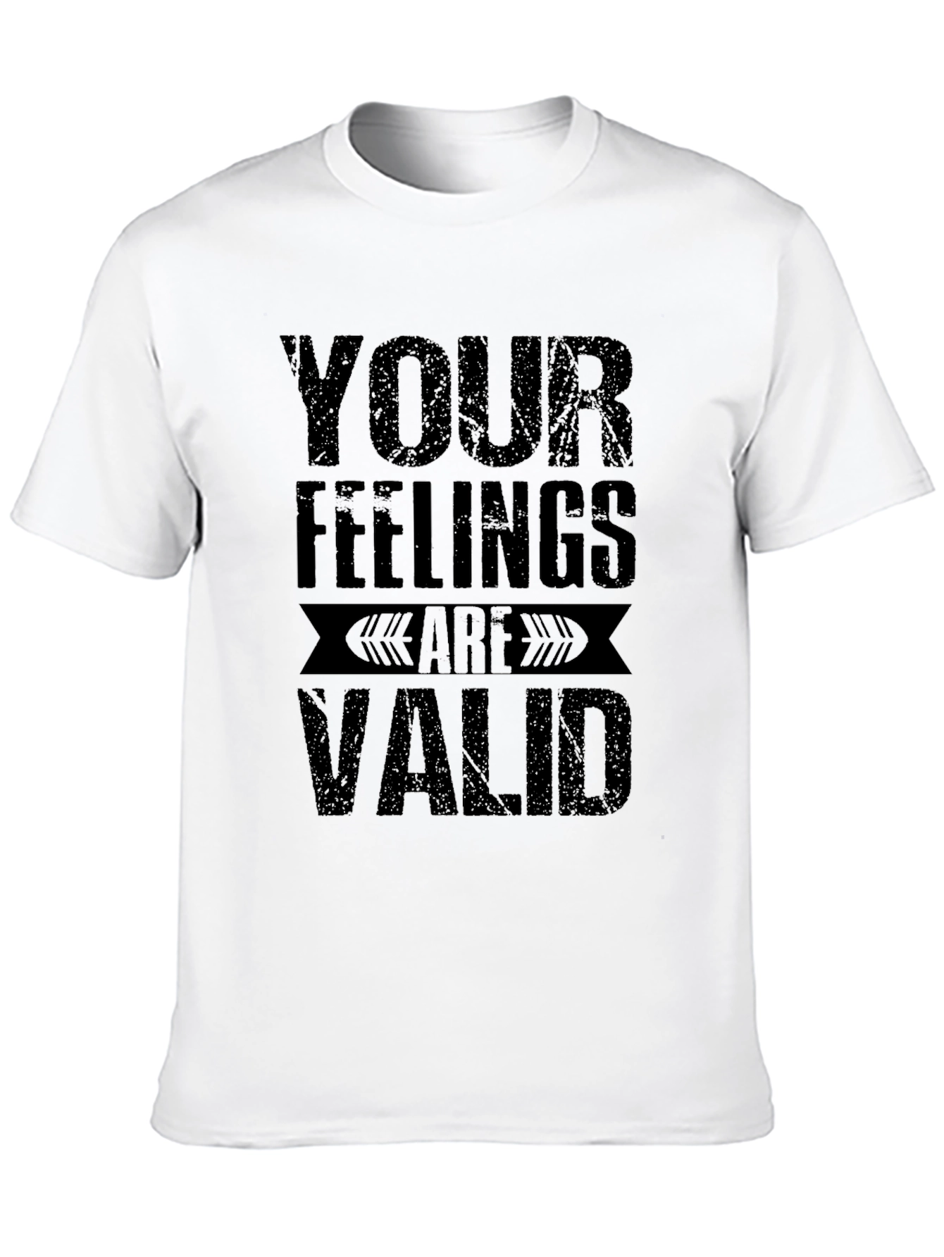 Your Feelings Are Valid Graphic Tee - Black