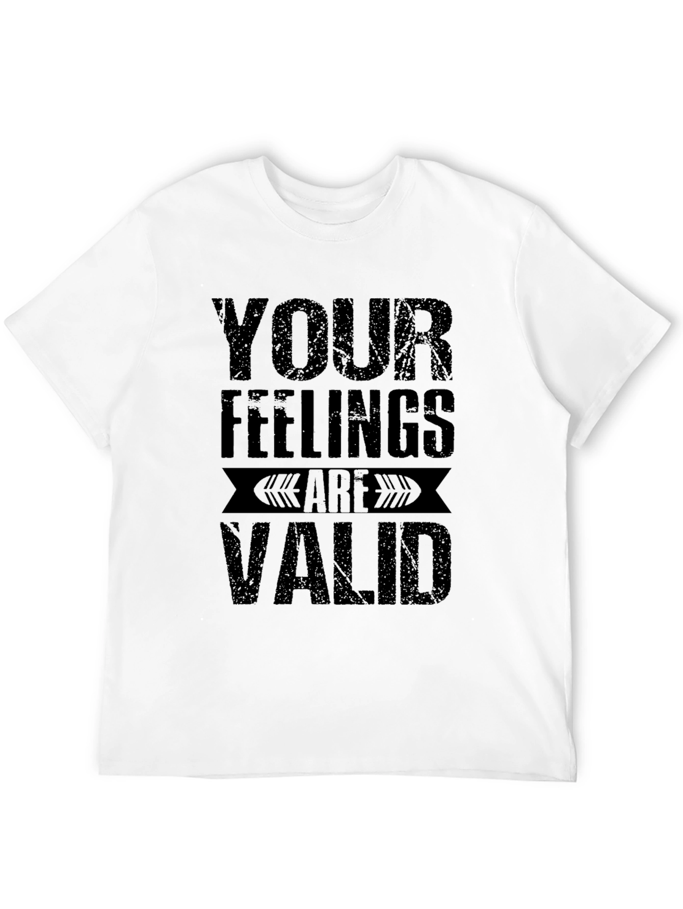 Your Feelings Are Valid Graphic Tee - Black