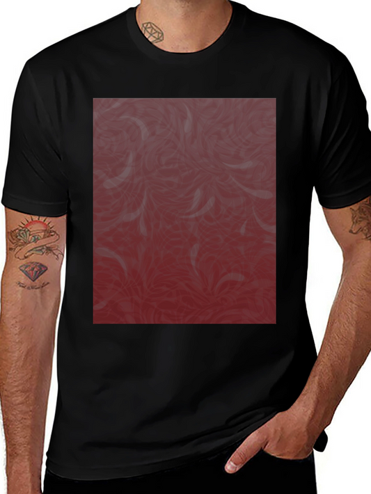 Stylish Patterned Black T-Shirt