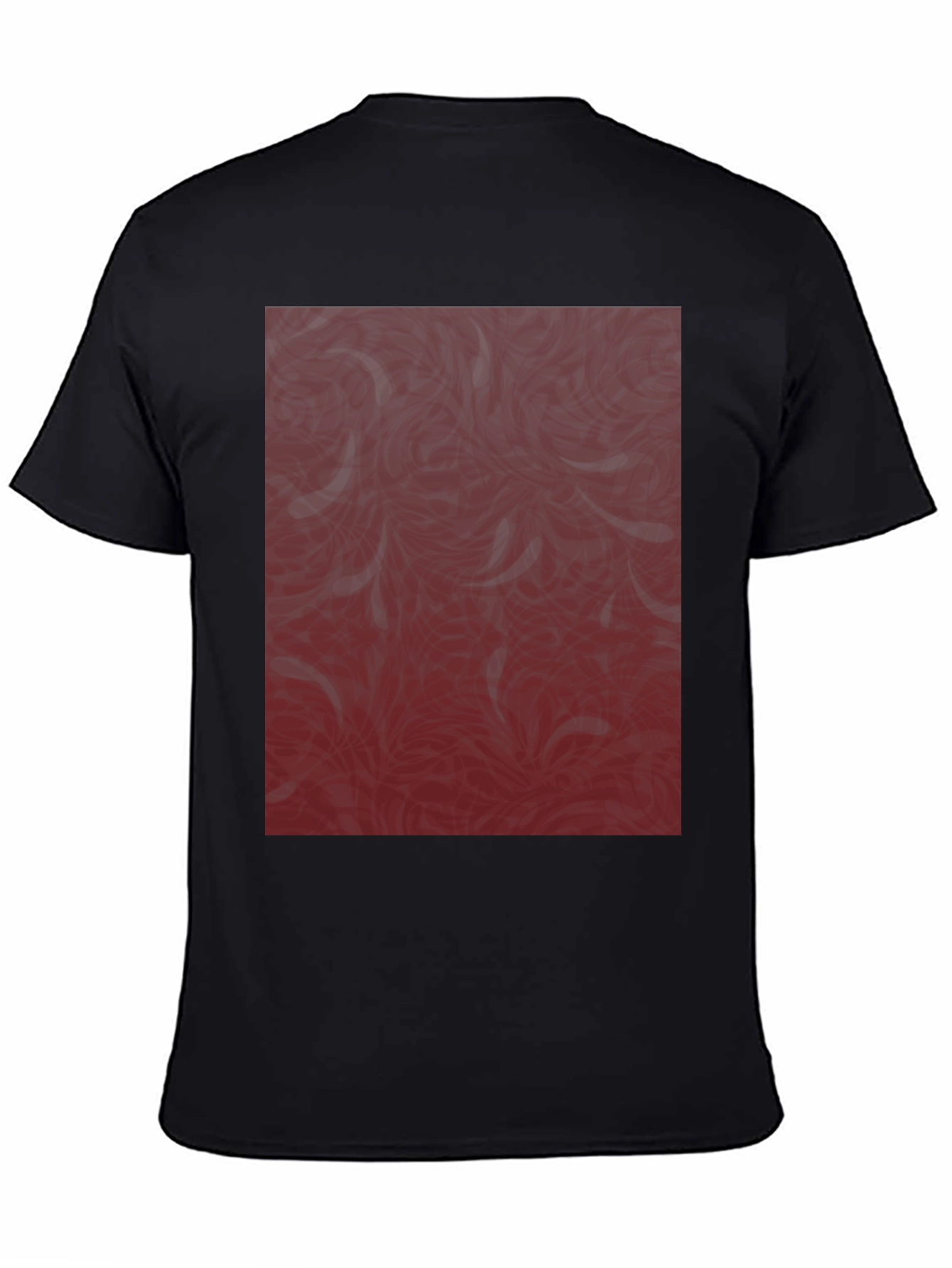 Stylish Patterned Black T-Shirt