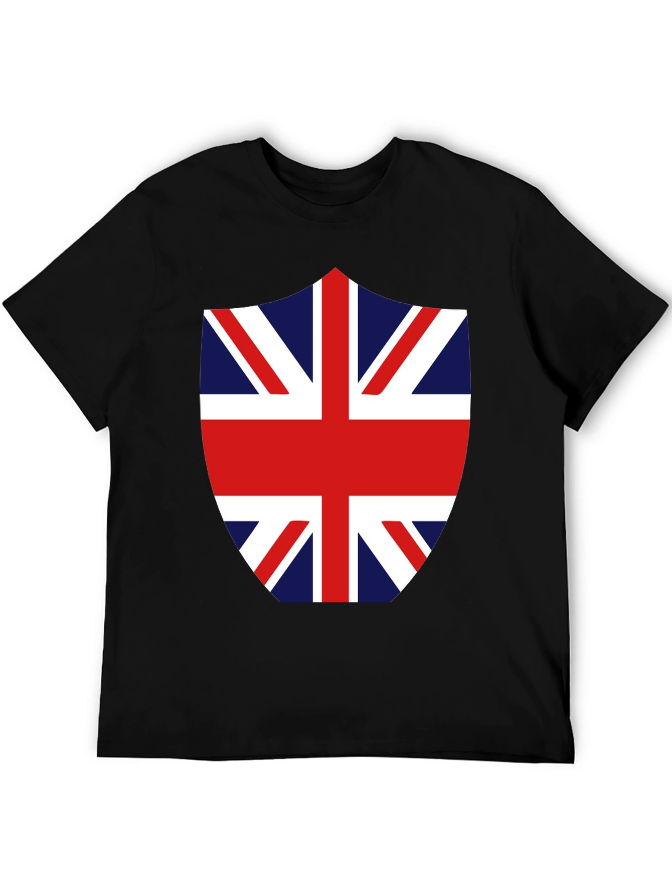 Union Jack Shield Graphic Tee - Black