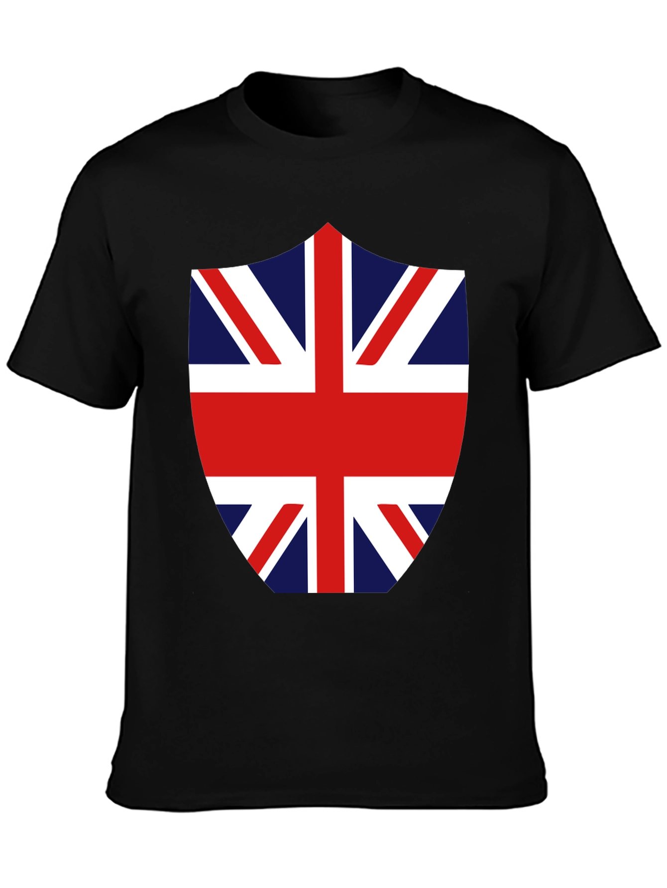 Union Jack Shield Graphic Tee - Black
