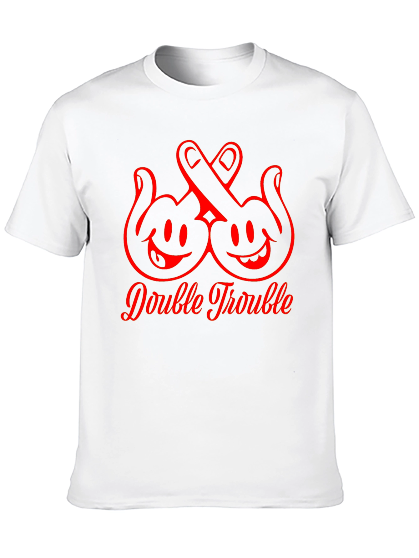 Double Trouble Graphic T-Shirt Black