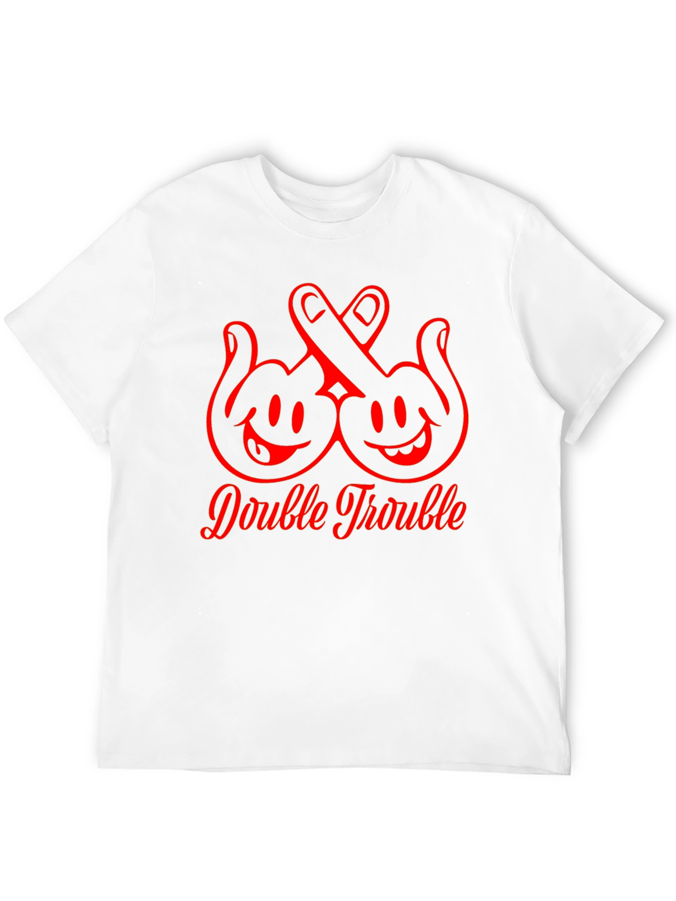 Double Trouble Graphic T-Shirt Black