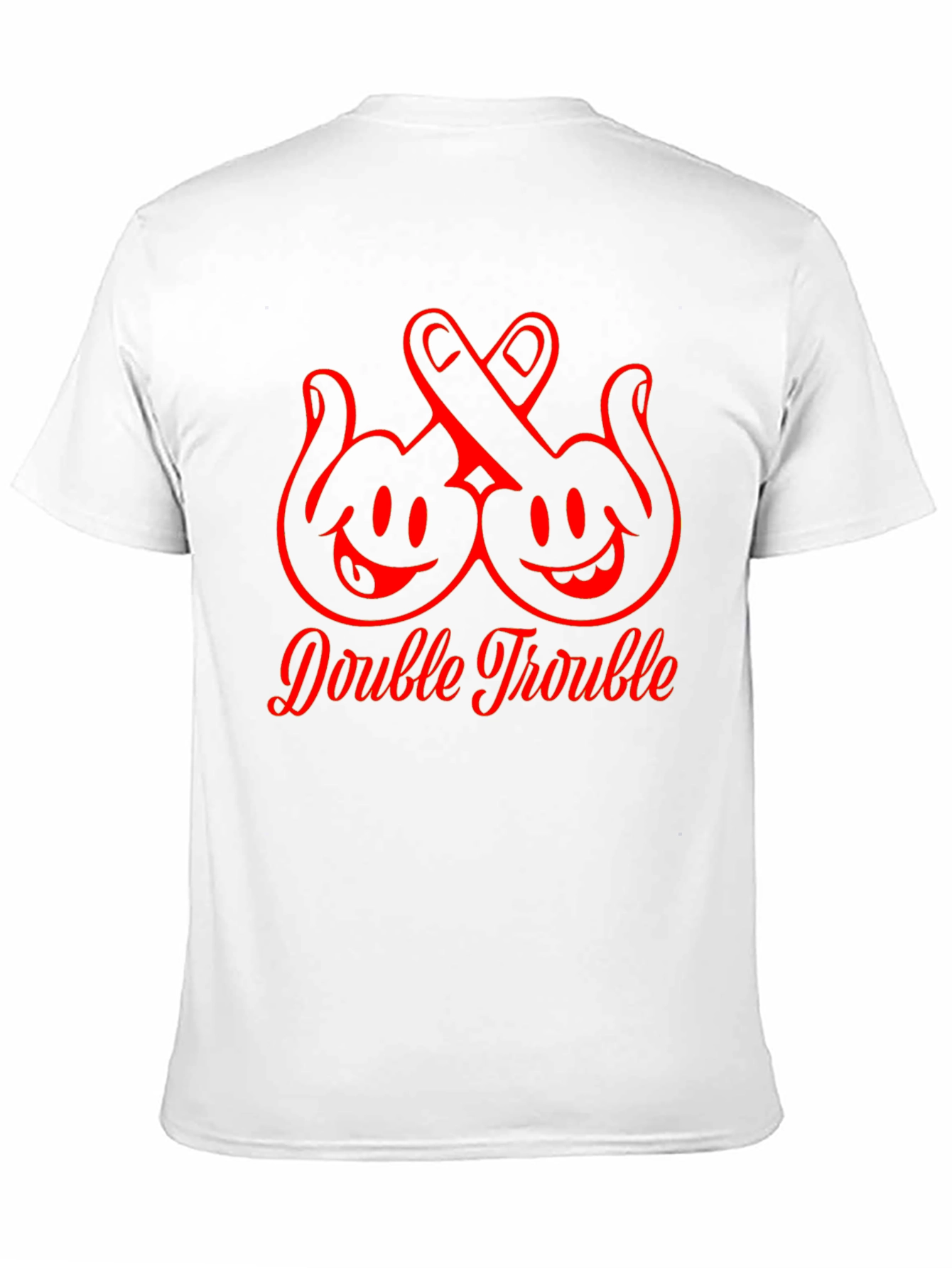 Double Trouble Graphic T-Shirt Black