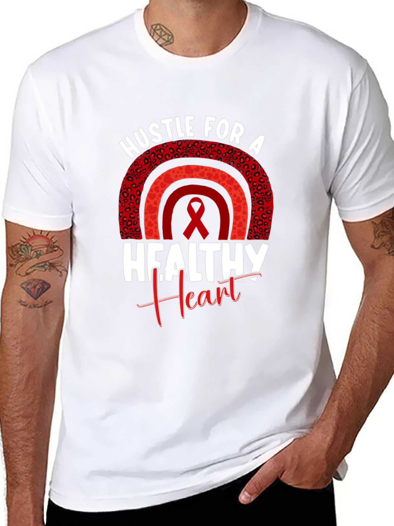 Hustle for a Healthy Heart Graphic Tee