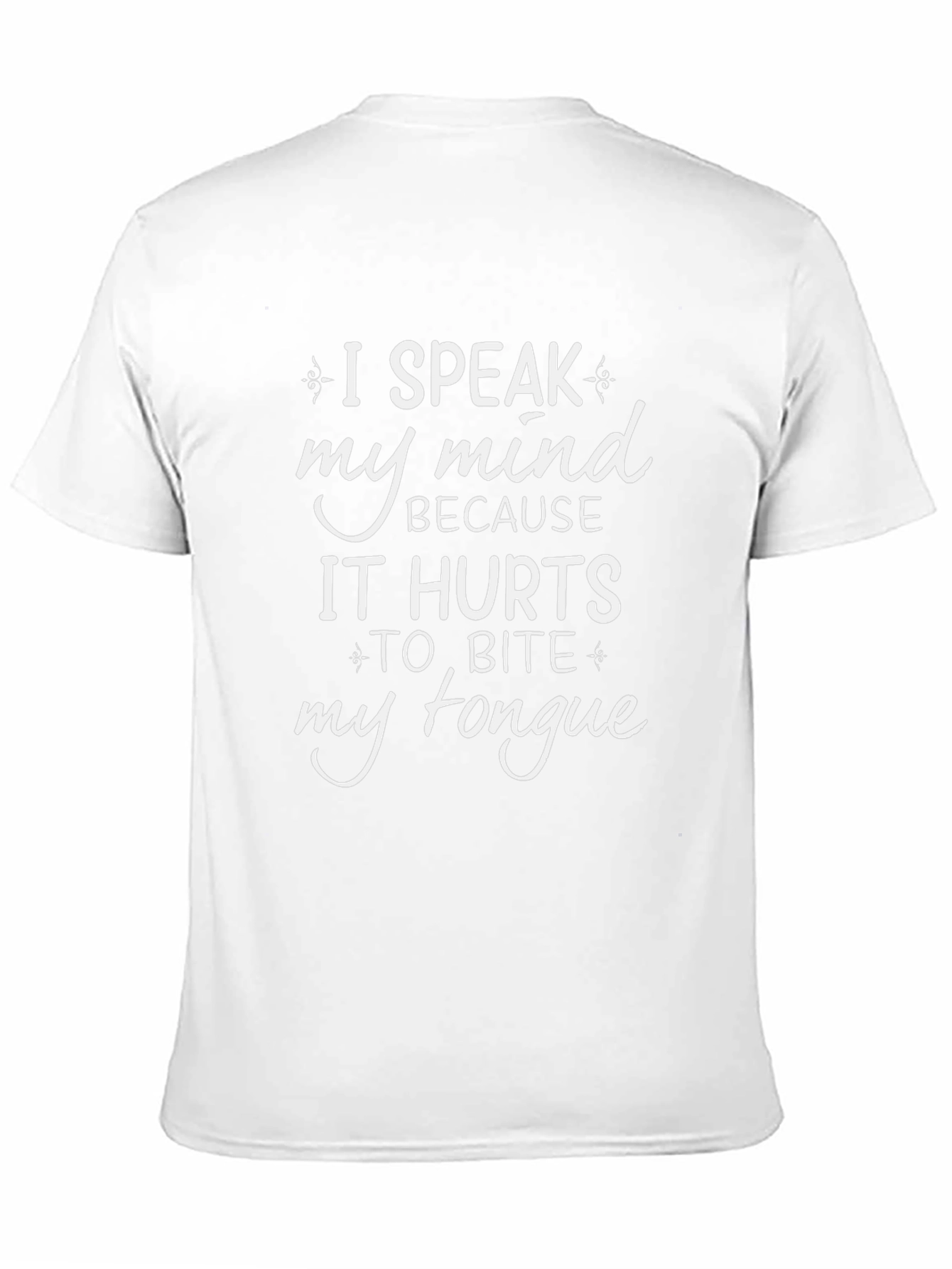 I Speak My Mind Mens Graphic T-Shirt