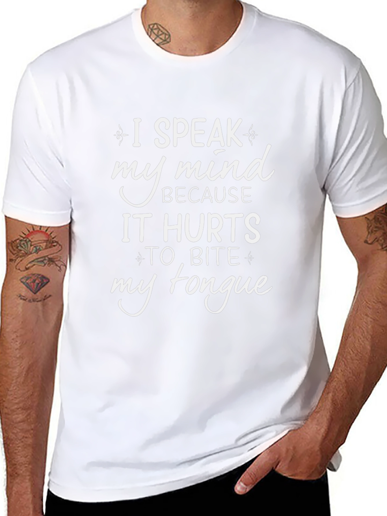 I Speak My Mind Mens Graphic T-Shirt