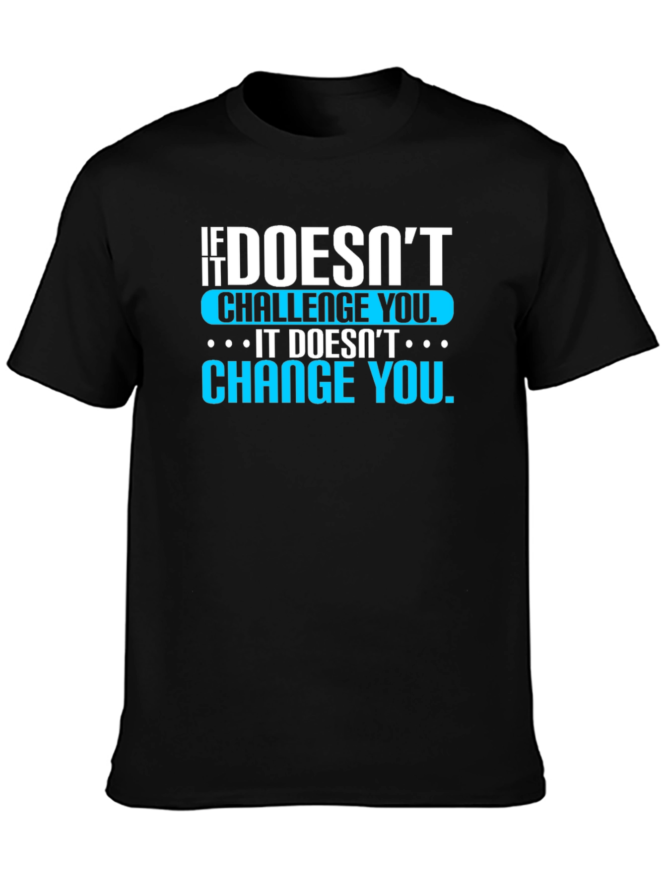 Motivational T-Shirt: If It Doesnt Challenge You...