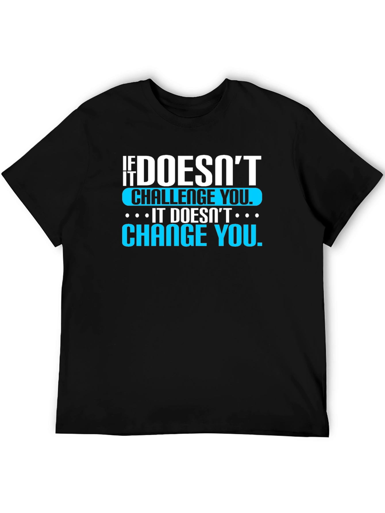 Motivational T-Shirt: If It Doesnt Challenge You...