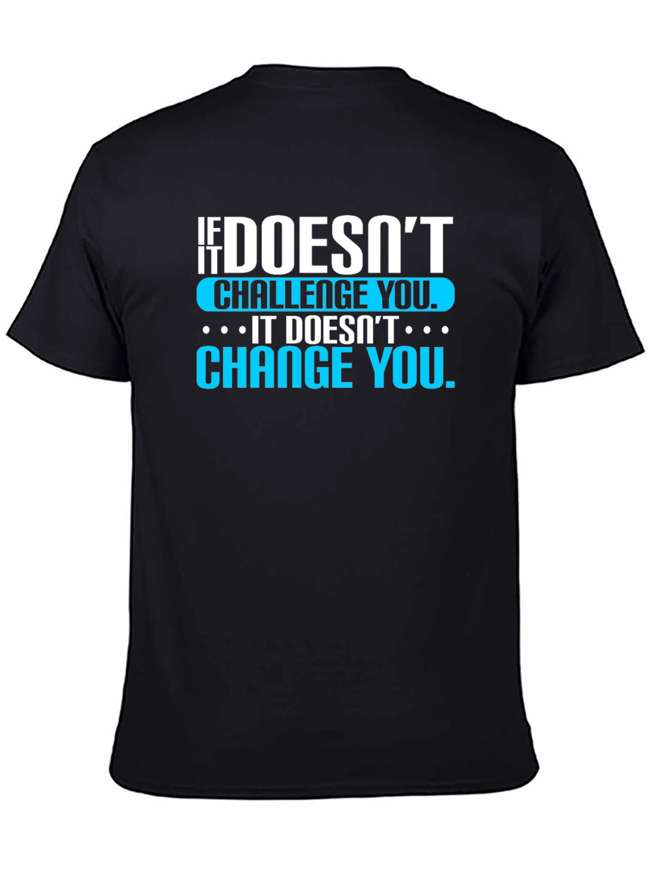 Motivational T-Shirt: If It Doesnt Challenge You...