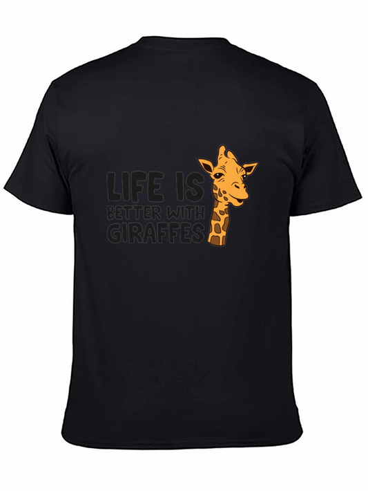 Life is Better with Giraffes Graphic T-Shirt