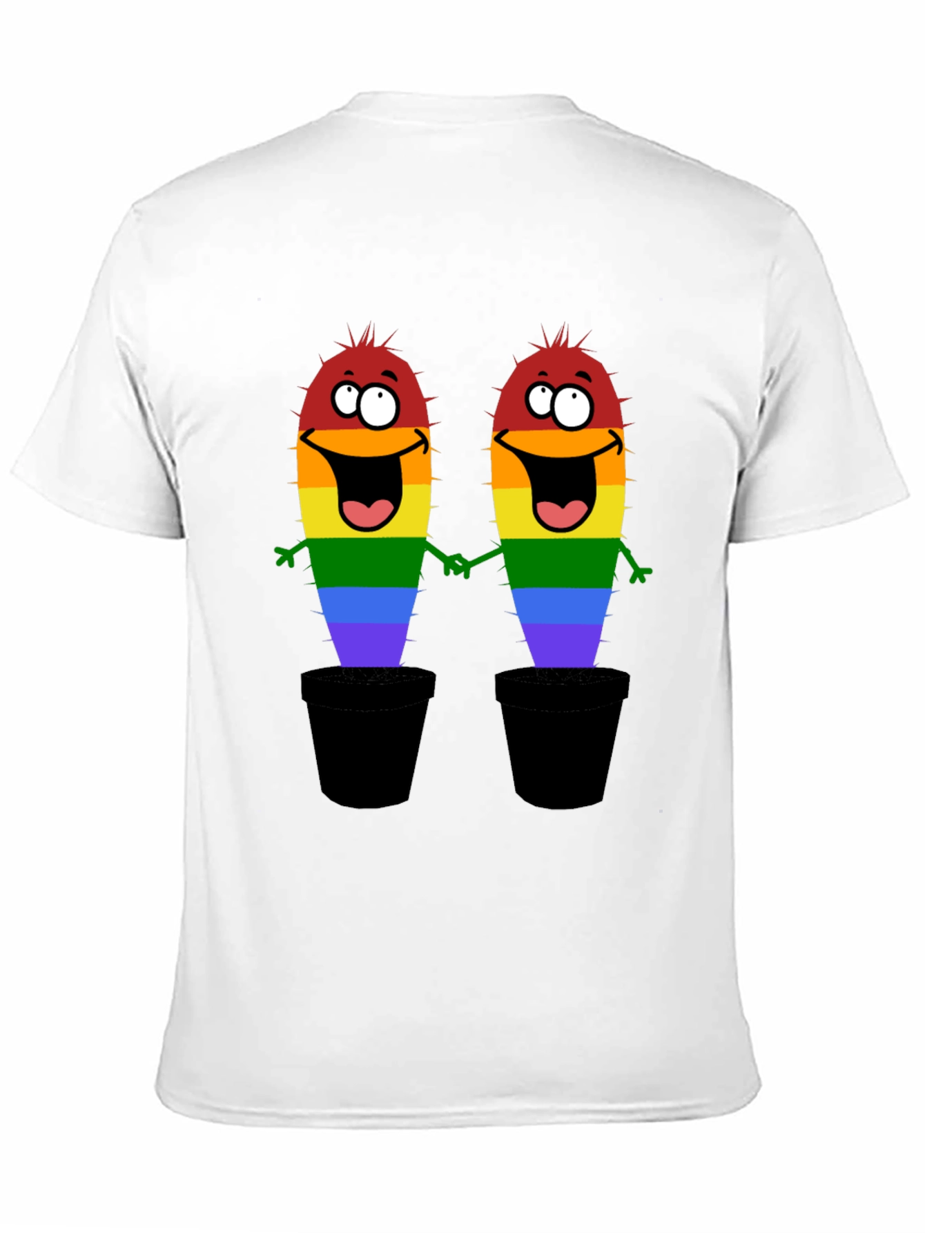 LGBTQ+ Pride Cactus Graphic T-Shirt