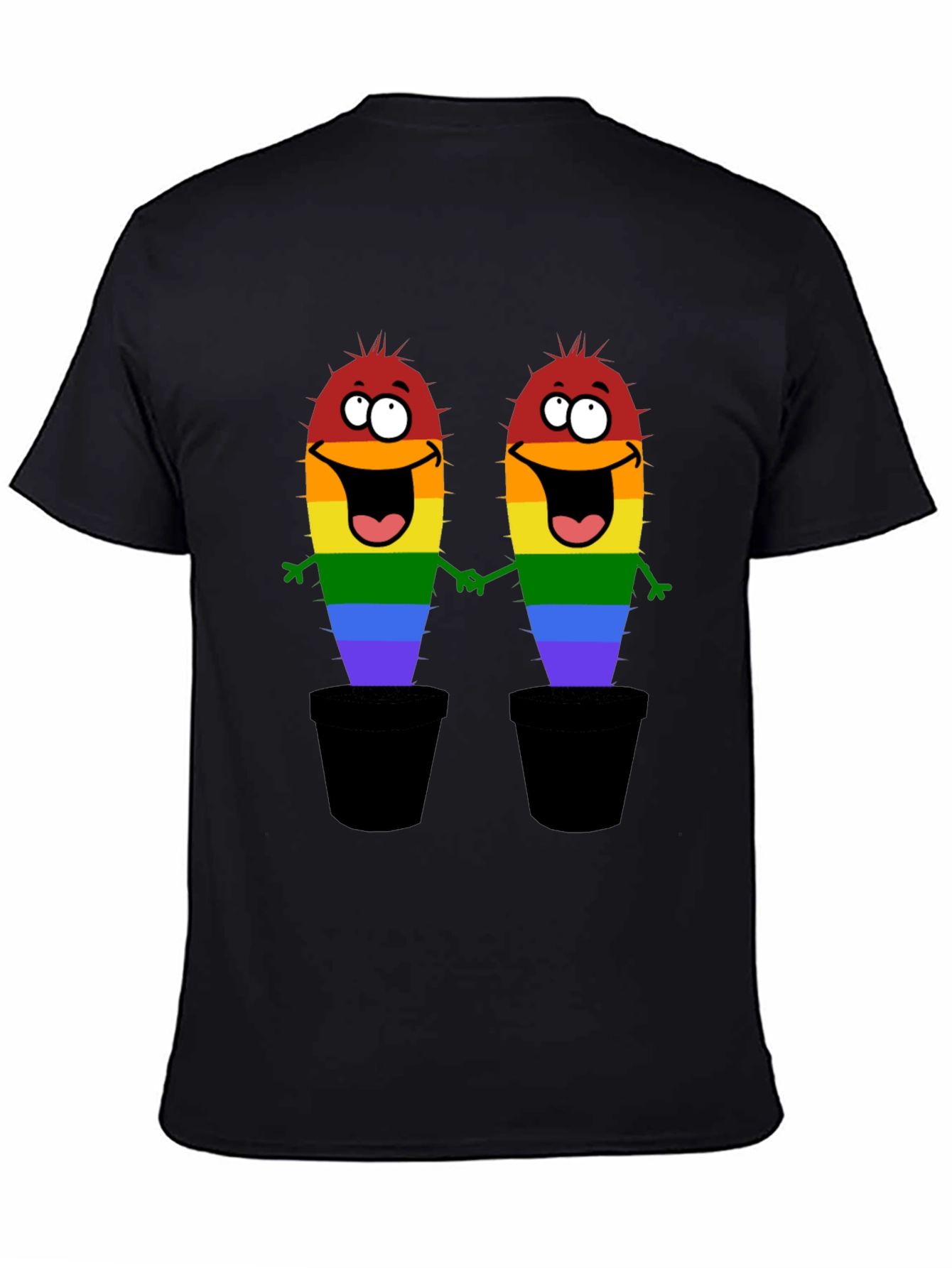 LGBTQ+ Pride Cactus Graphic T-Shirt