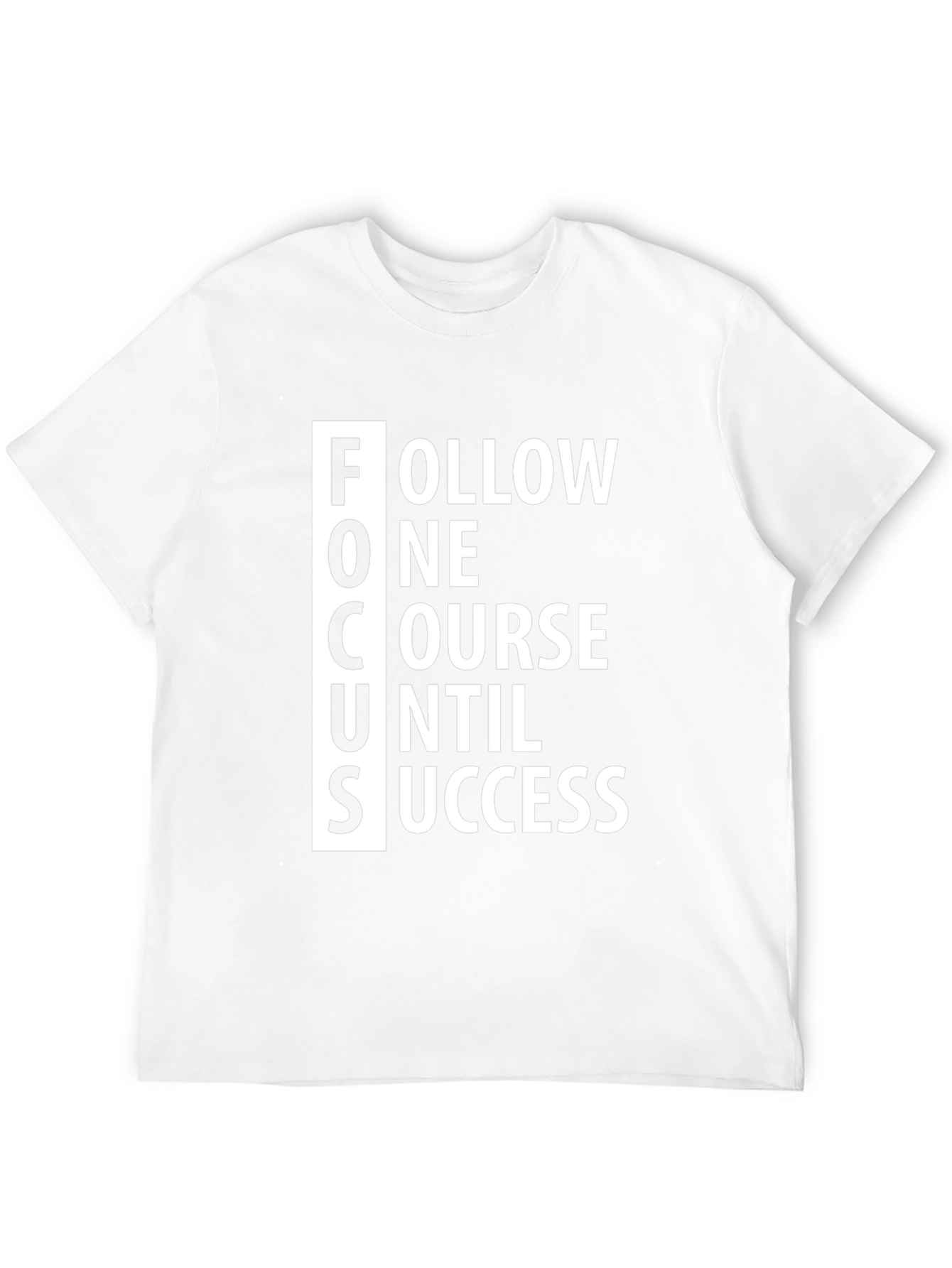 Motivational FOCUS Graphic Tee - Black