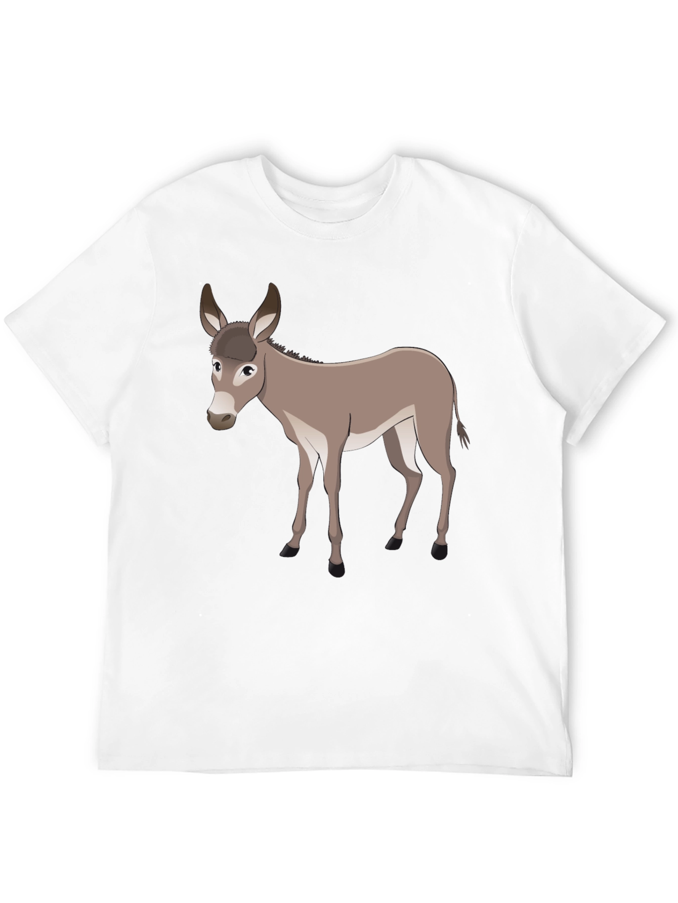 Donkey Graphic Tee - Unisex Black Cotton Shirt