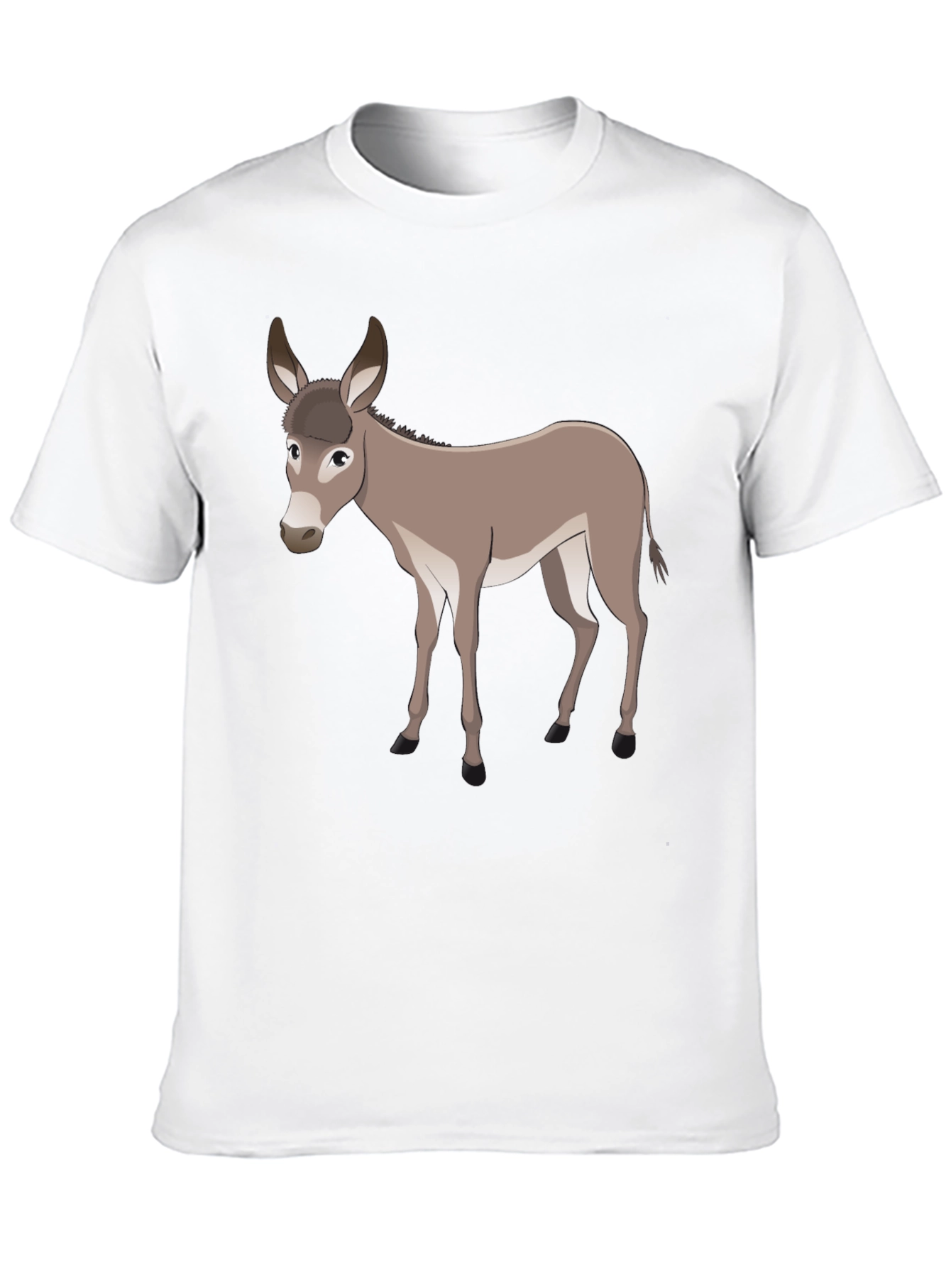 Donkey Graphic Tee - Unisex Black Cotton Shirt