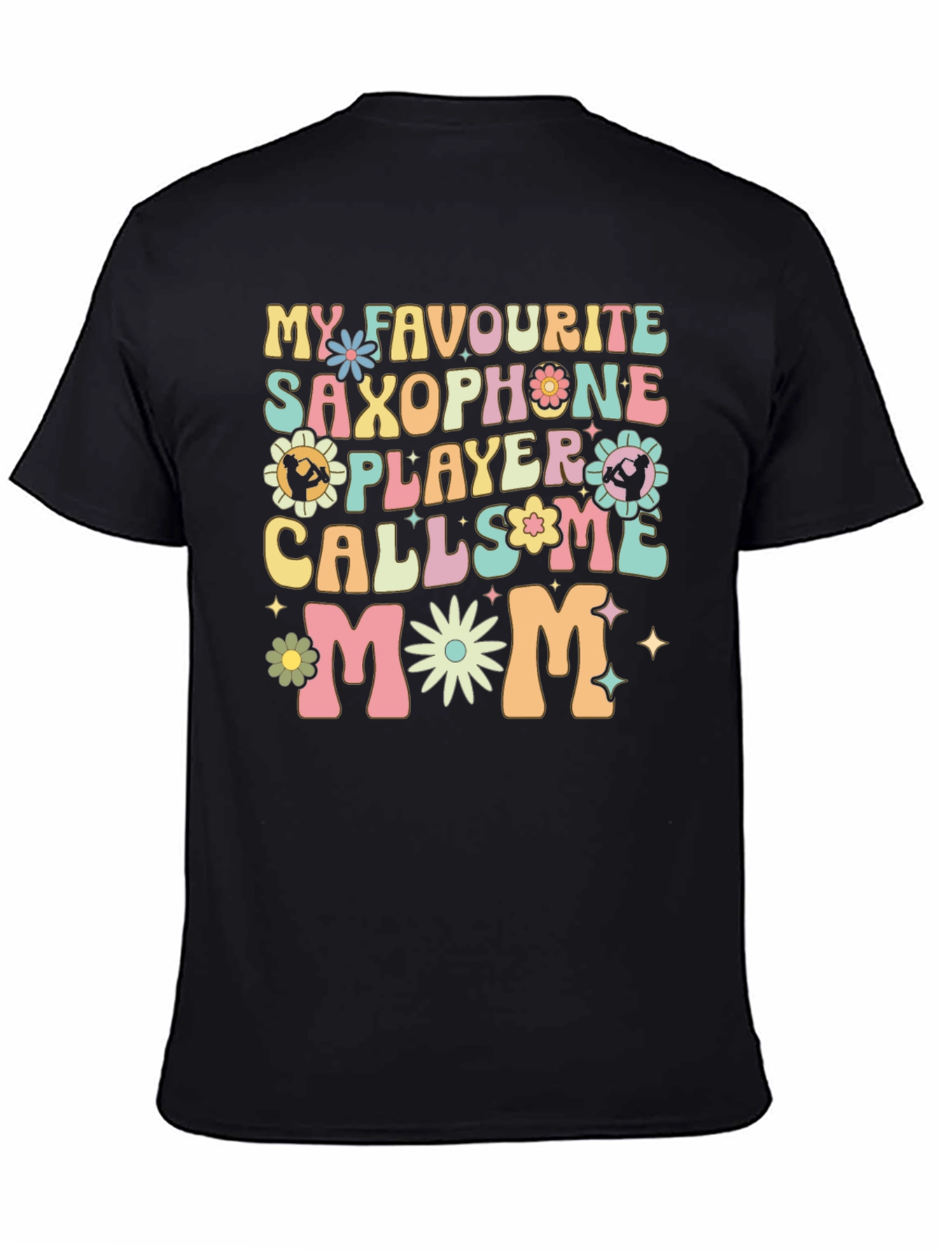 Saxophone Player Mom Graphic T-Shirt