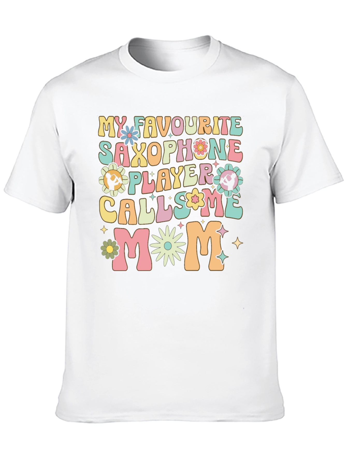 Saxophone Player Mom Graphic T-Shirt