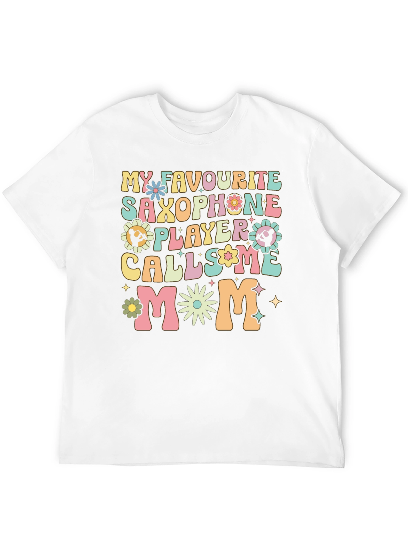 Saxophone Player Mom Graphic T-Shirt