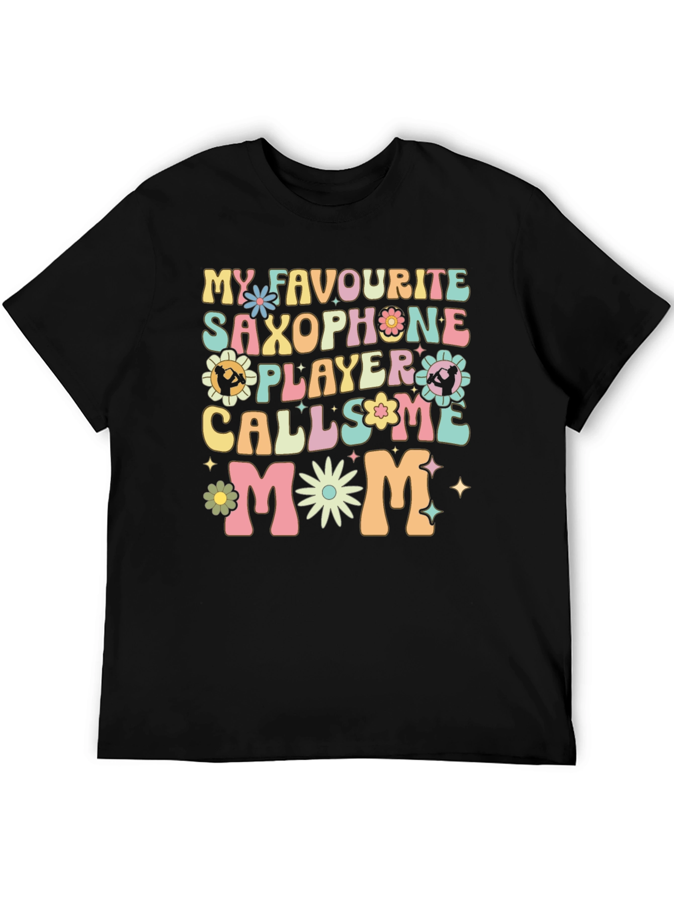 Saxophone Player Mom Graphic T-Shirt