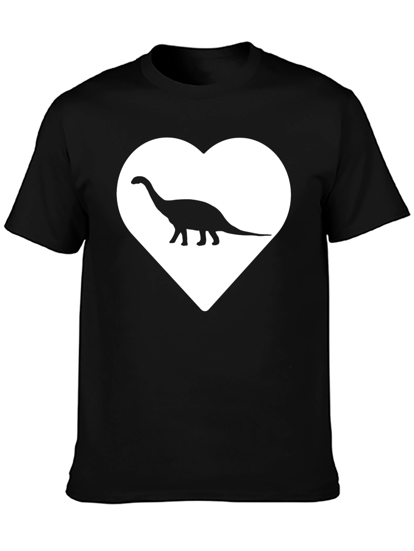 Dino Love T-Shirt - Graphic Heart Tee