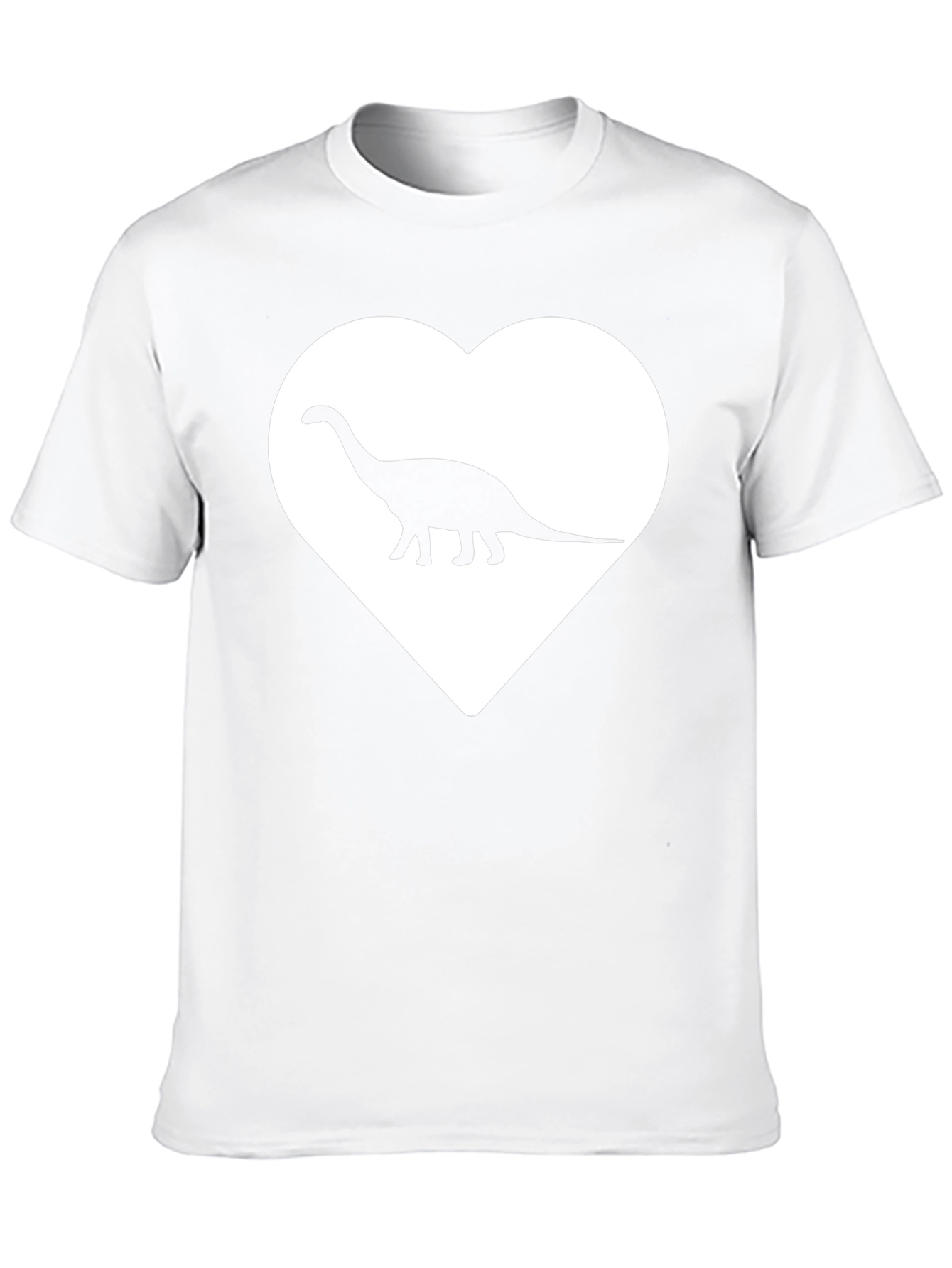 Dino Love T-Shirt - Graphic Heart Tee