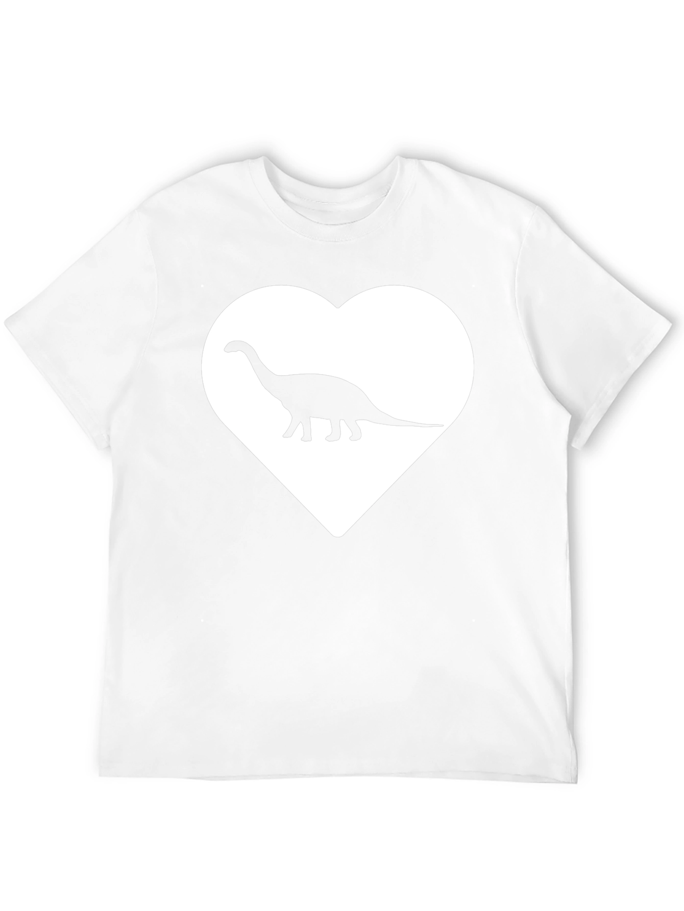 Dino Love T-Shirt - Graphic Heart Tee