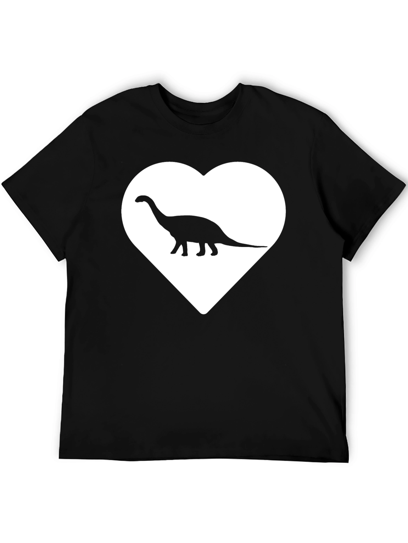 Dino Love T-Shirt - Graphic Heart Tee