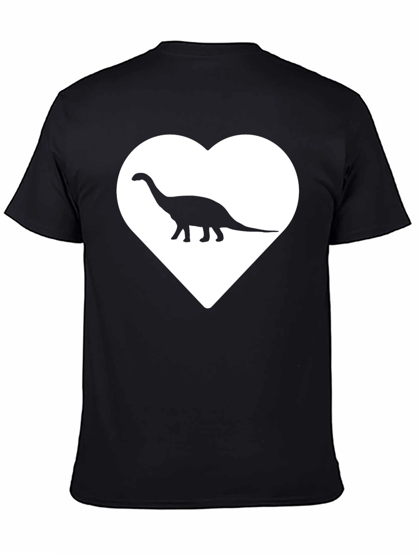 Dino Love T-Shirt - Graphic Heart Tee