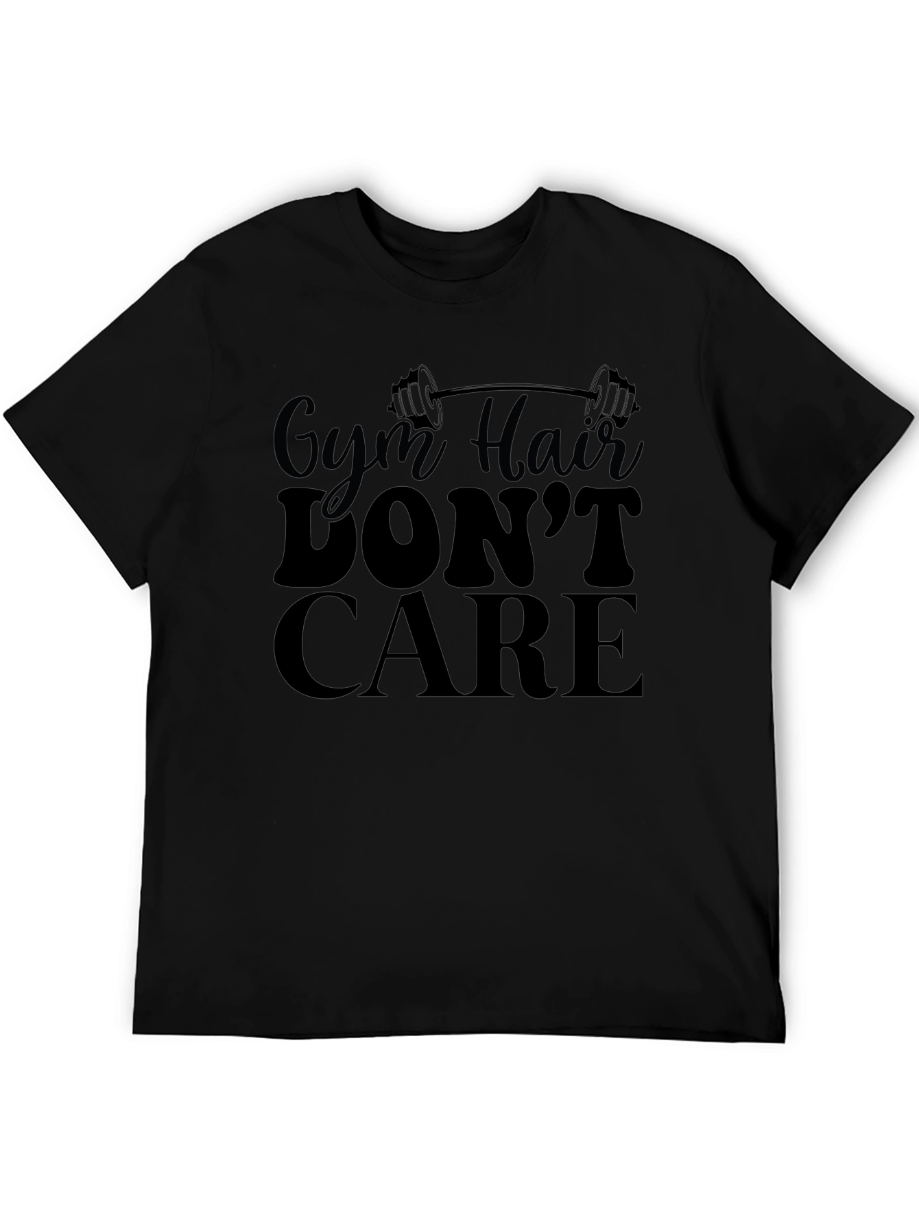 Gym Hair Dont Care Black T-Shirt