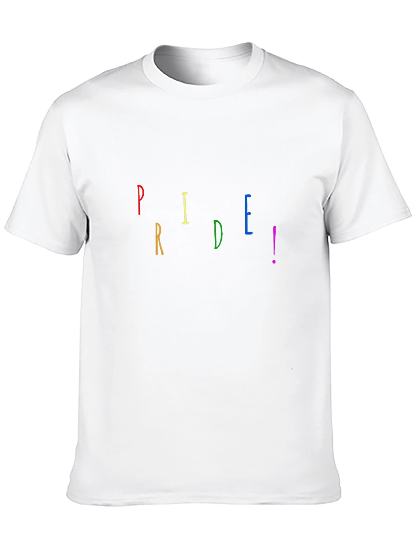 Pride Rainbow Graphic T-Shirt - Black Crew Neck Tee