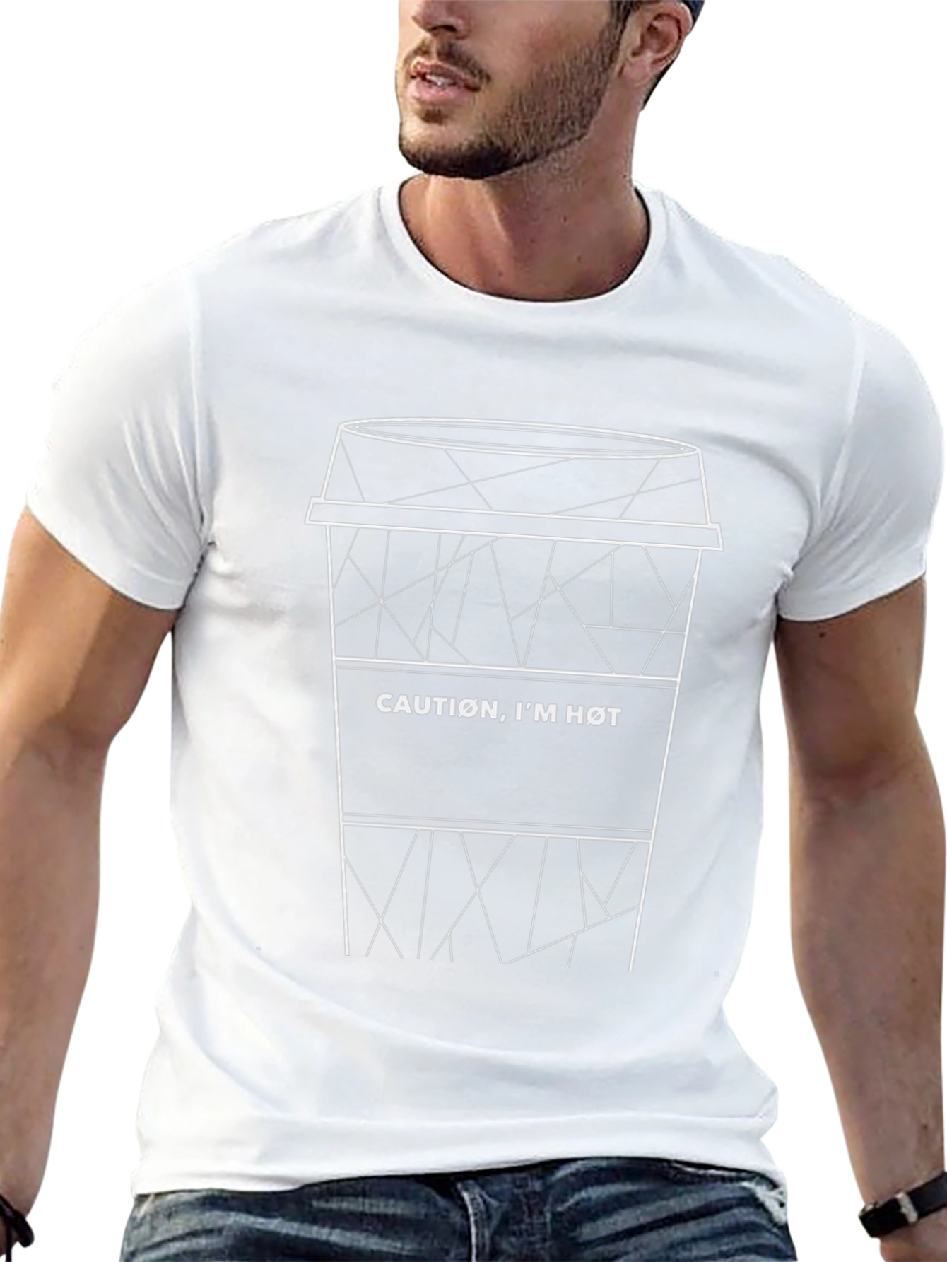 Caution: Im Hot Graphic Tee