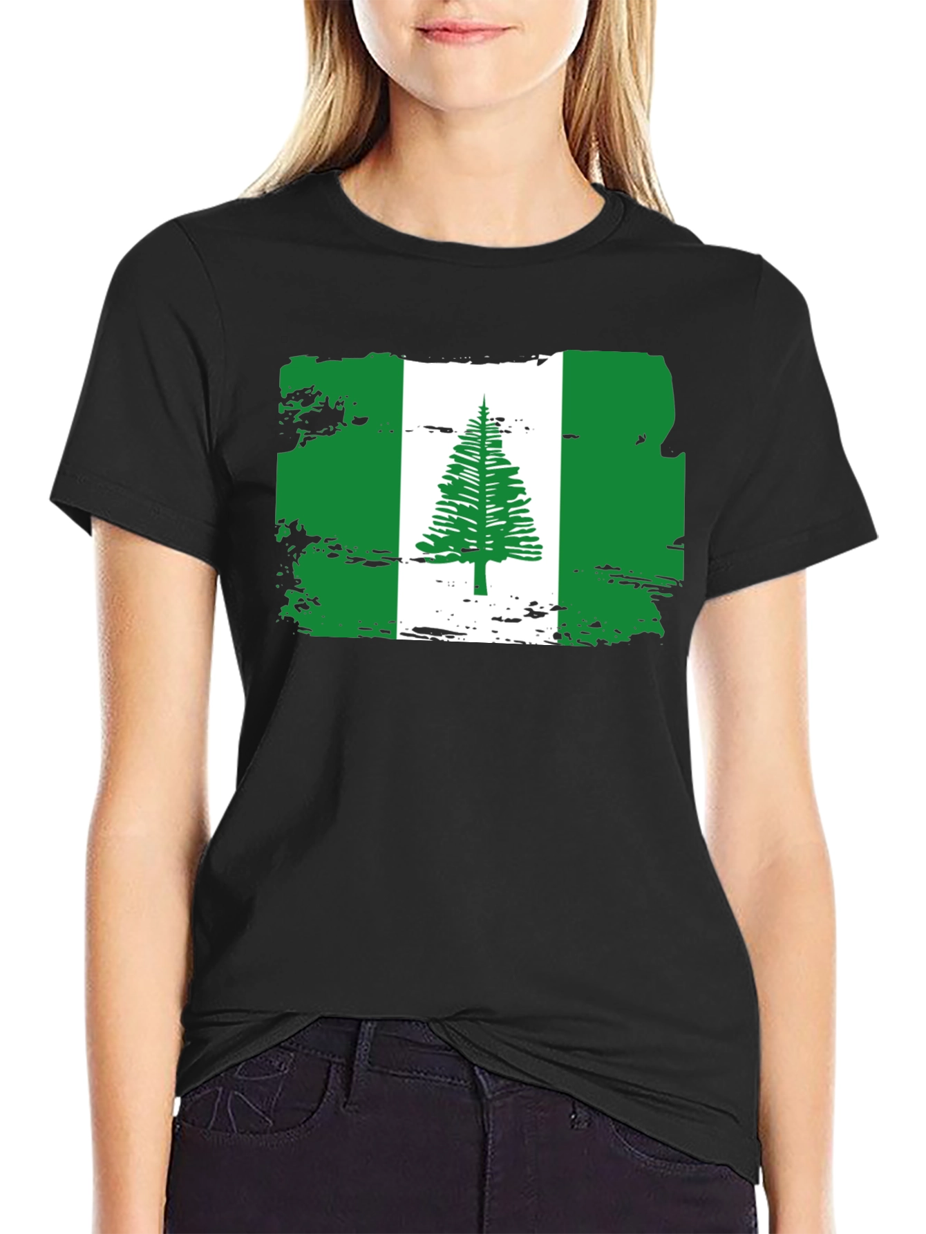 Norfolk Island Flag T-Shirt - Distressed Style Tee