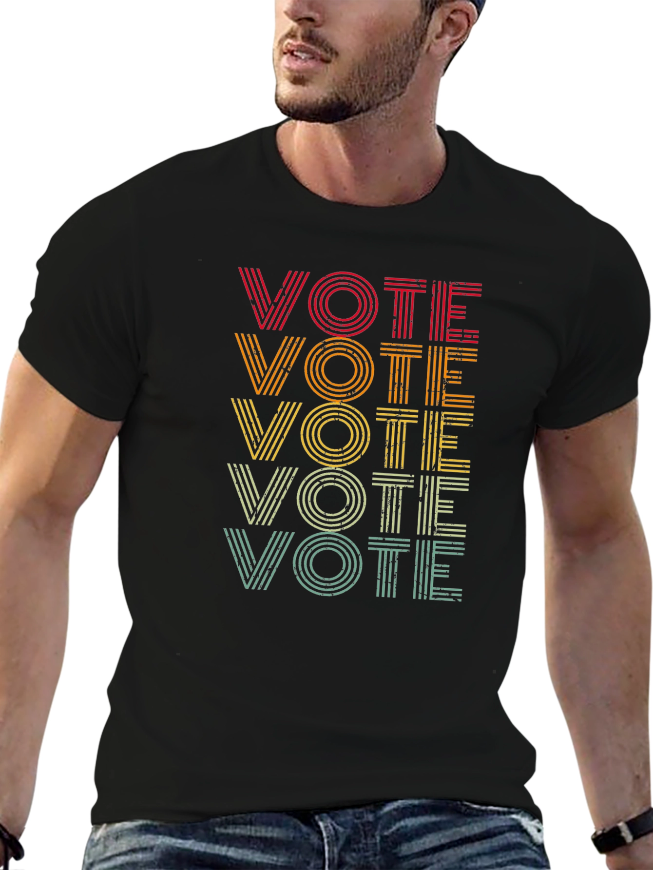 Retro Vote Graphic Tee - Unisex Election Shirt