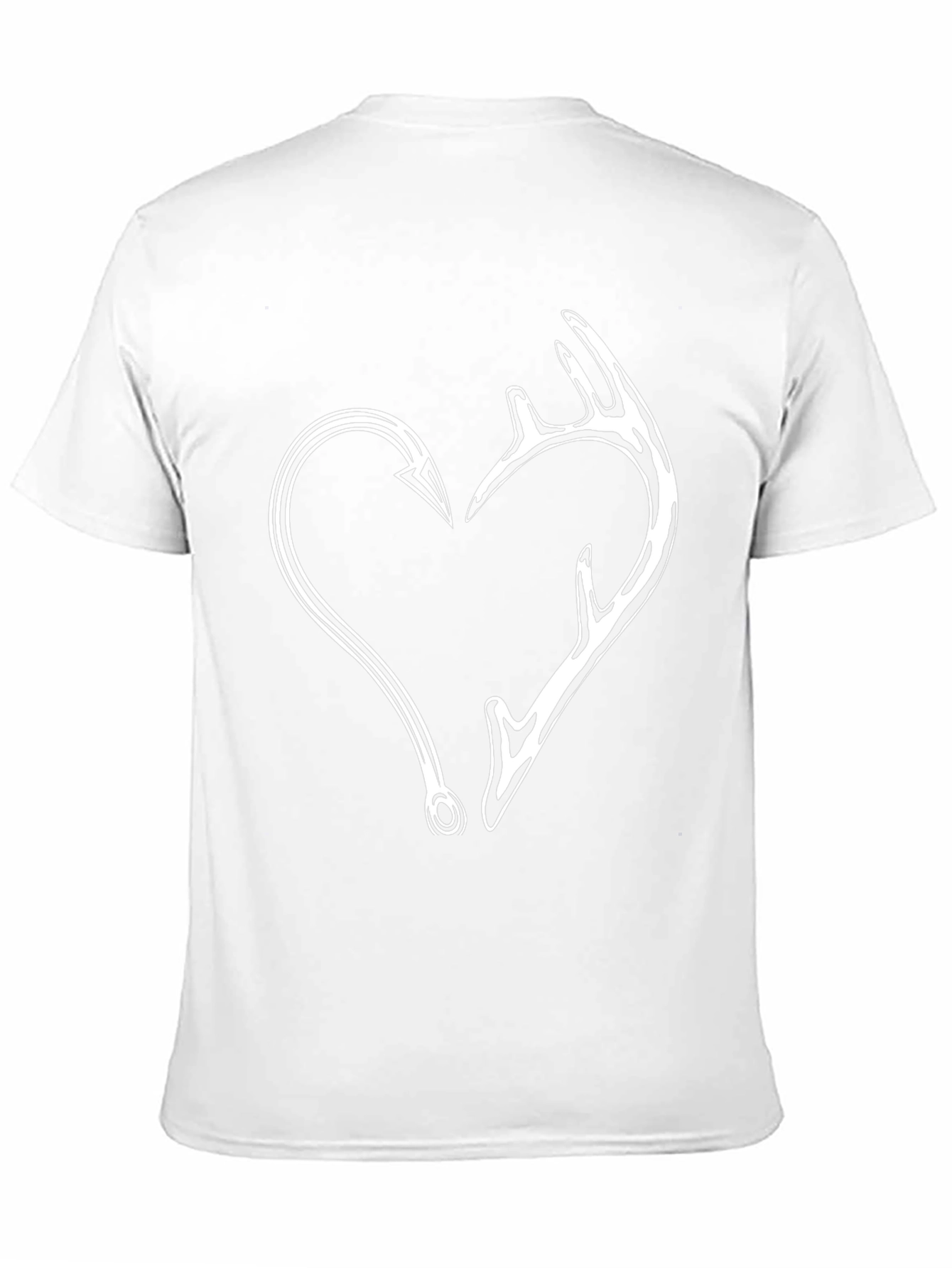 Fishing and Hunting Heart Graphic Tee