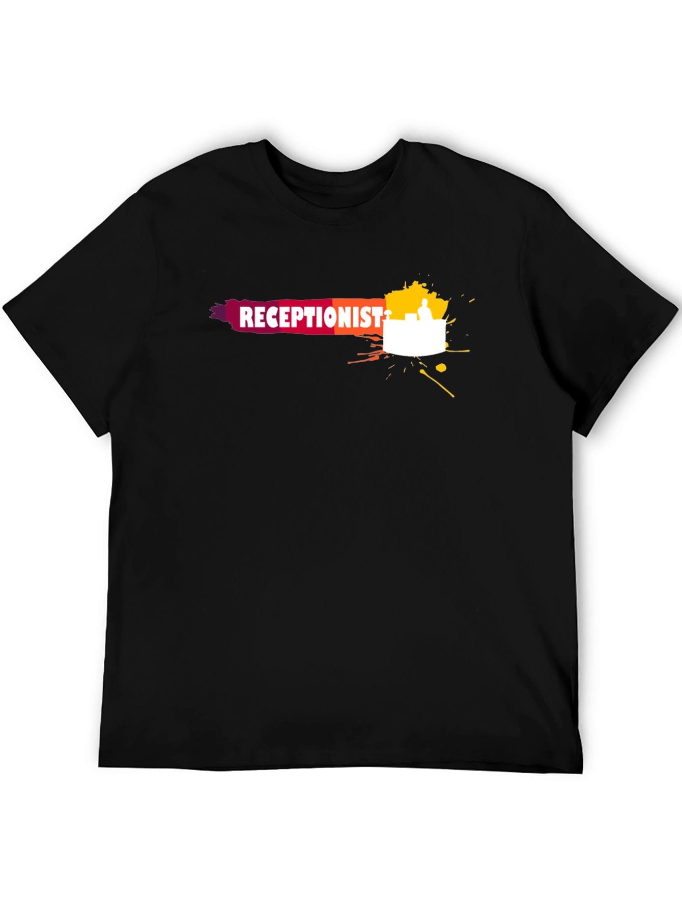 Receptionist Graphic Tee - Stylish Work Shirt