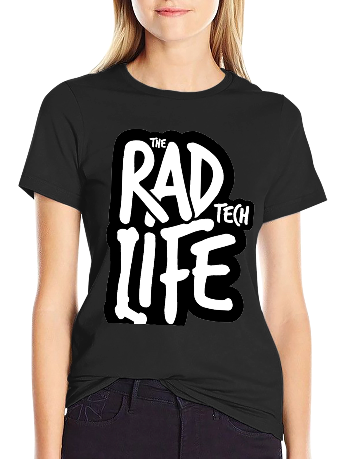 Rad Tech Life Black Graphic Tee