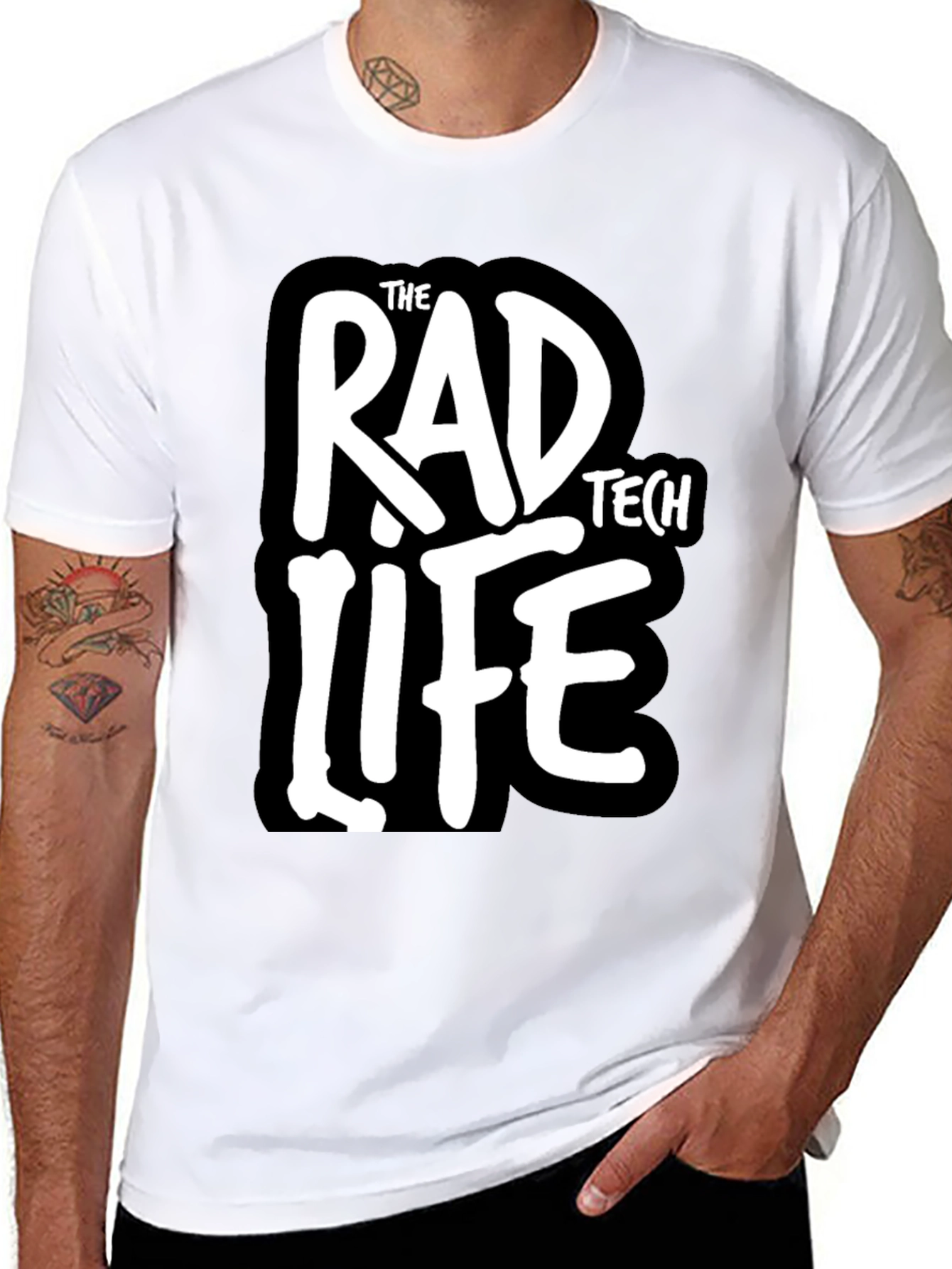 Rad Tech Life Black Graphic Tee