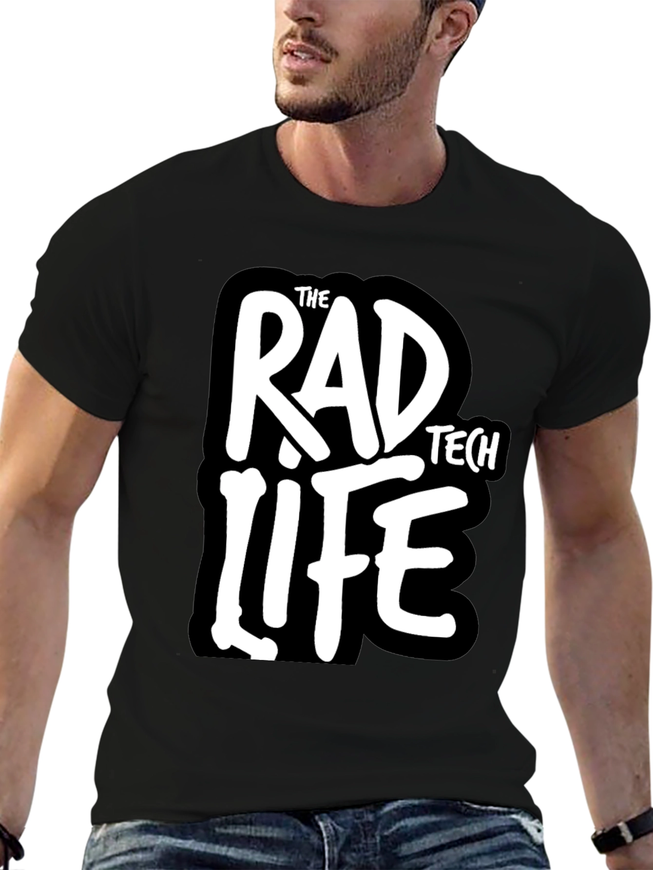Rad Tech Life Black Graphic Tee