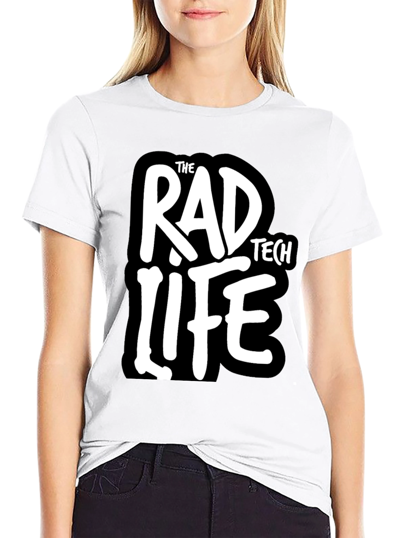 Rad Tech Life Black Graphic Tee