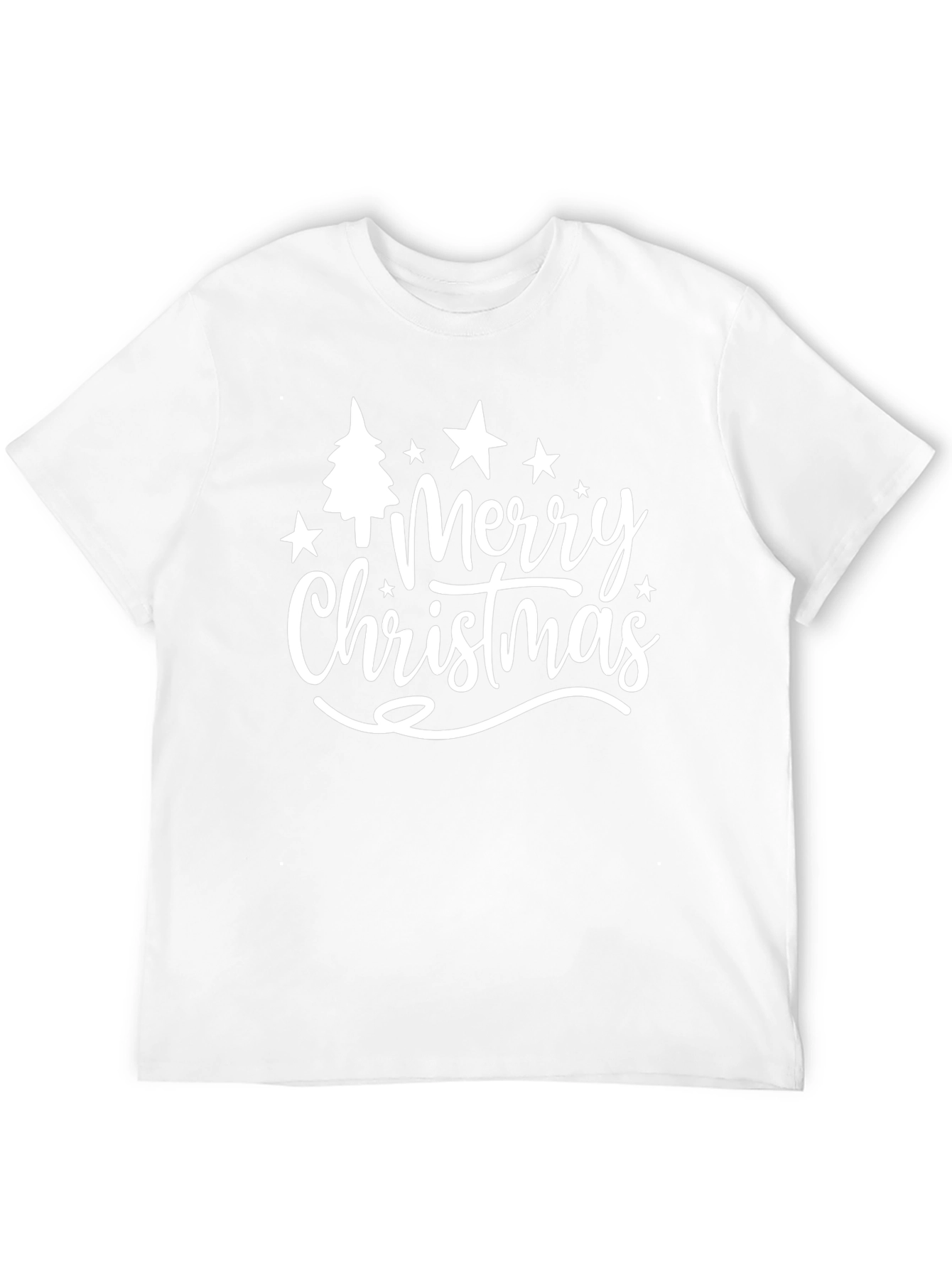 Merry Christmas Black Graphic T-Shirt