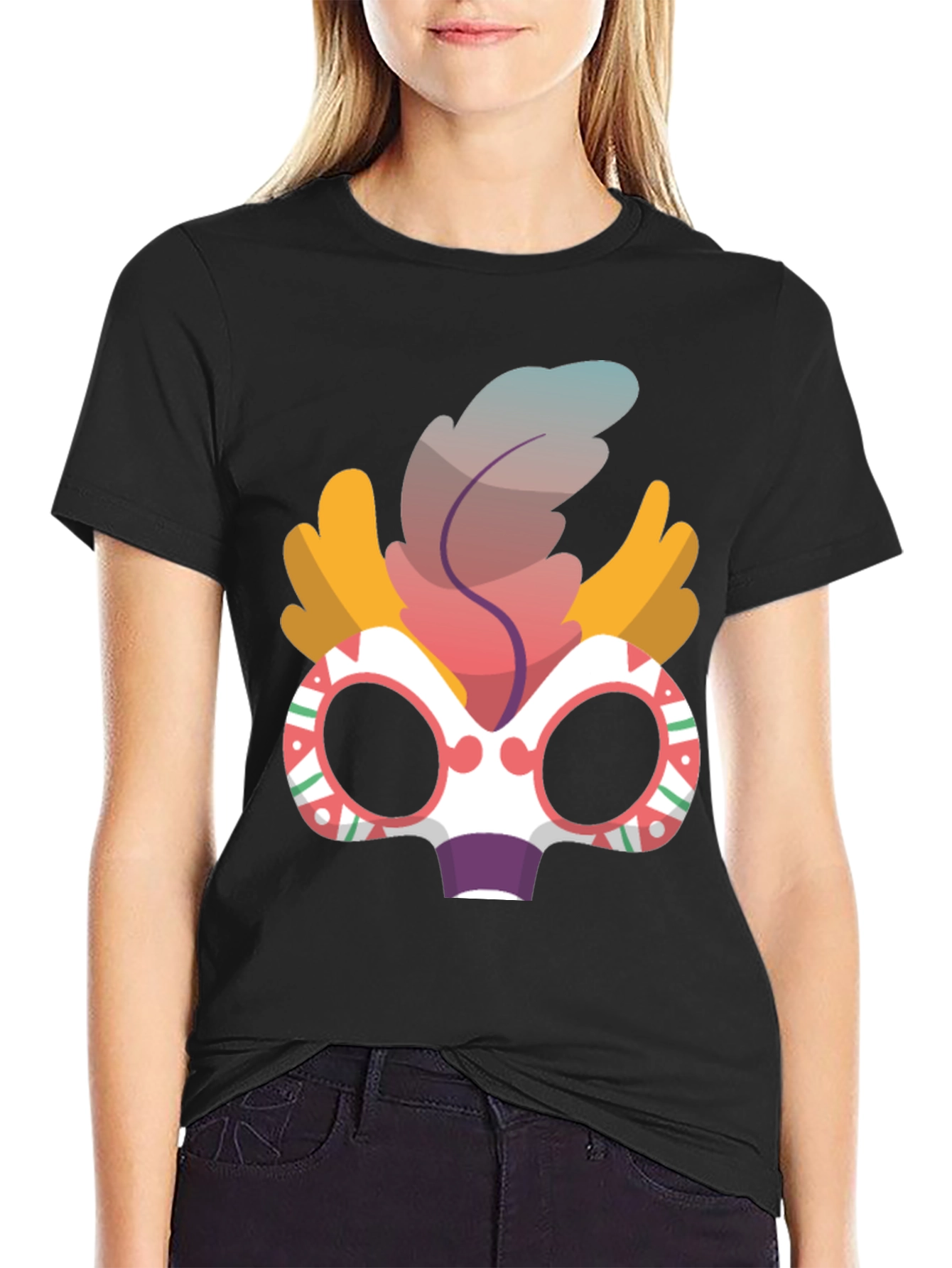 Dia de los Muertos Mask Graphic T-Shirt