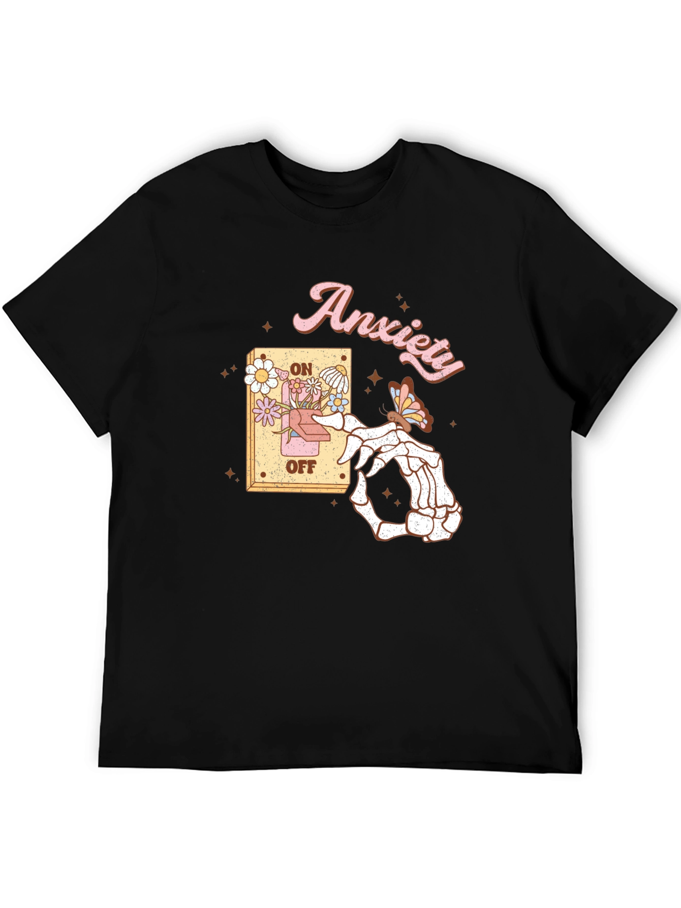 Anxiety On/Off Switch Graphic T-Shirt