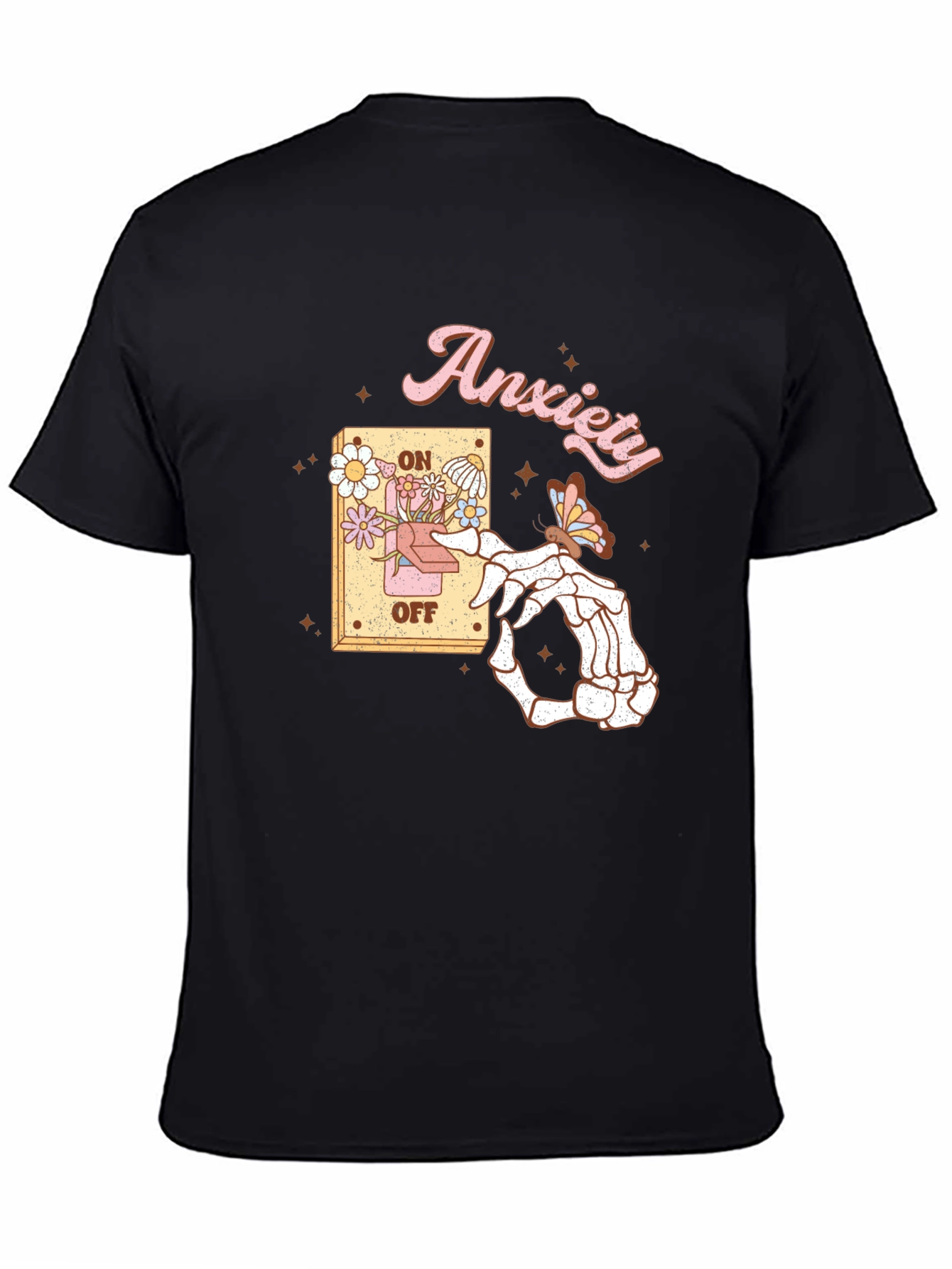Anxiety On/Off Switch Graphic T-Shirt