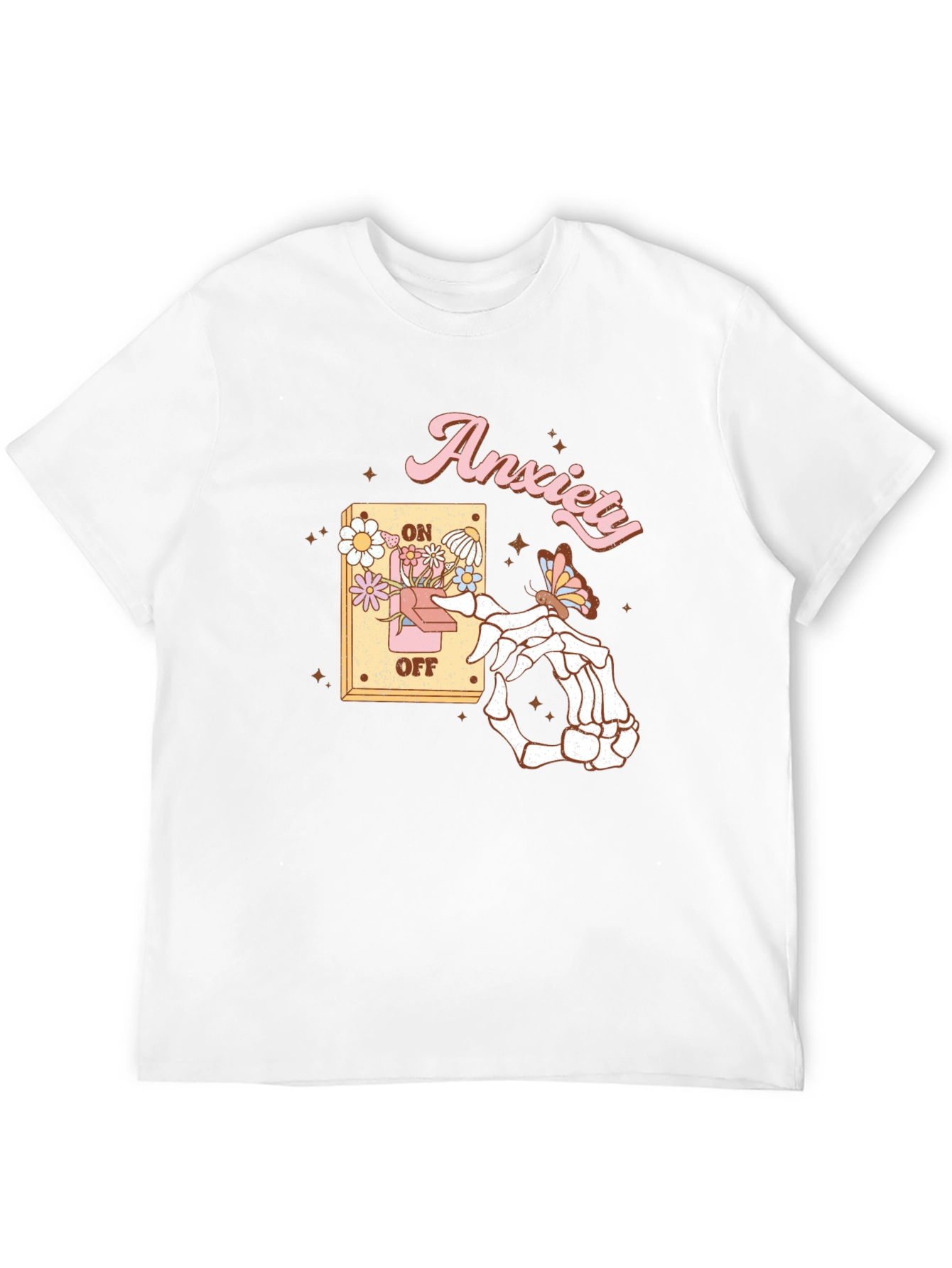 Anxiety On/Off Switch Graphic T-Shirt