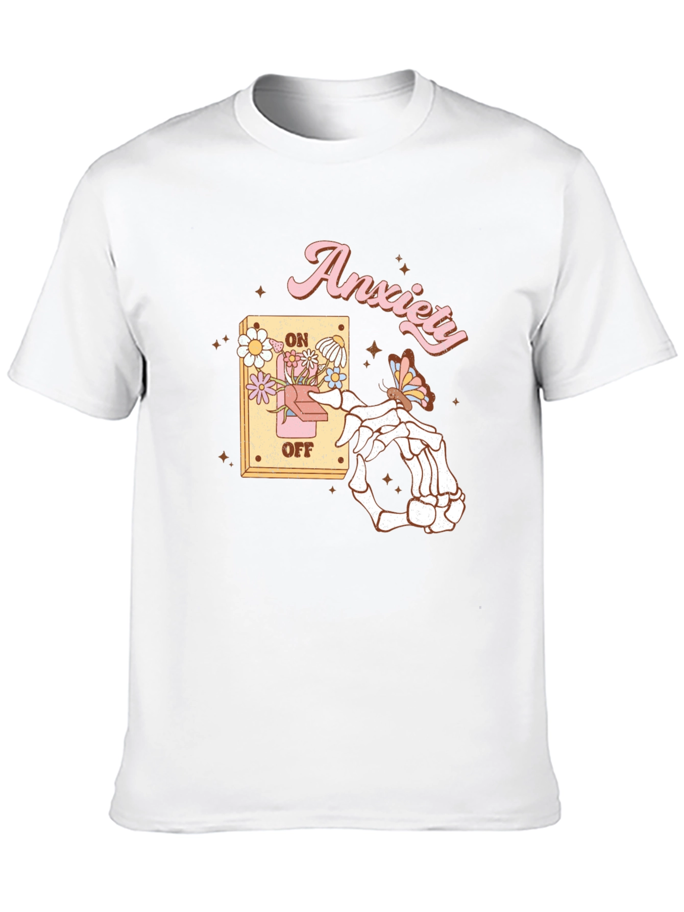 Anxiety On/Off Switch Graphic T-Shirt