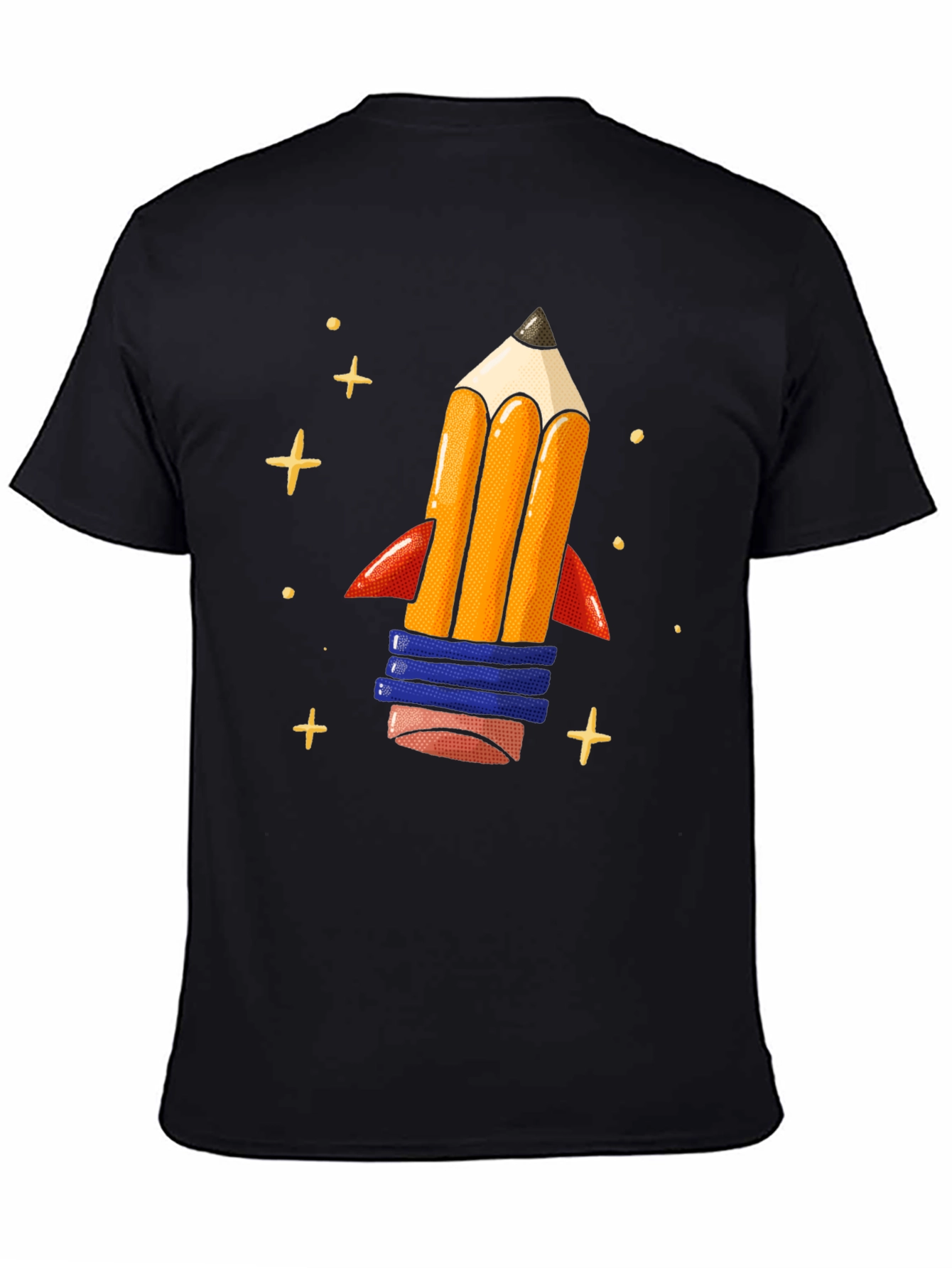 Pencil Rocket Graphic Tee - Back to School Shirt