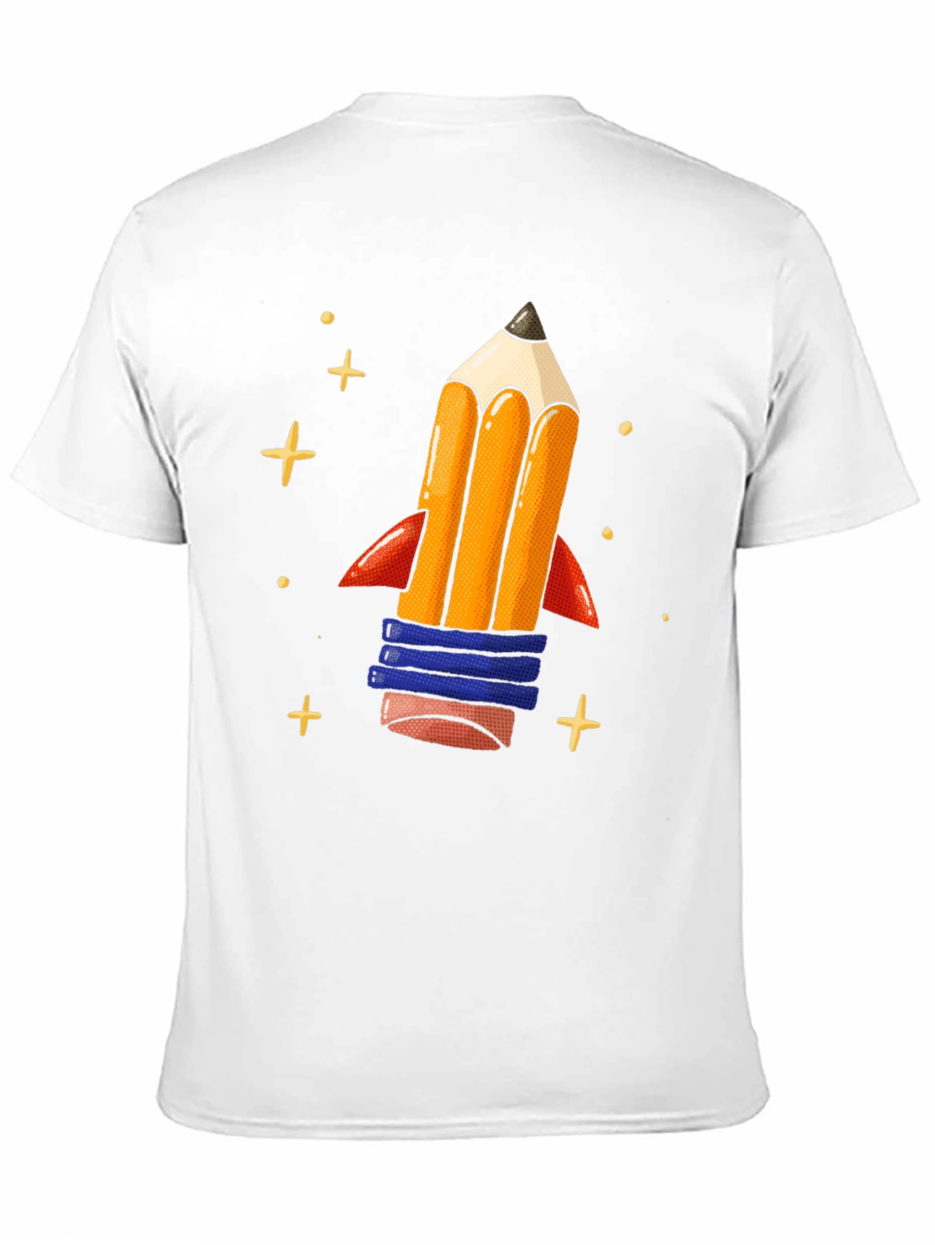 Pencil Rocket Graphic Tee - Back to School Shirt