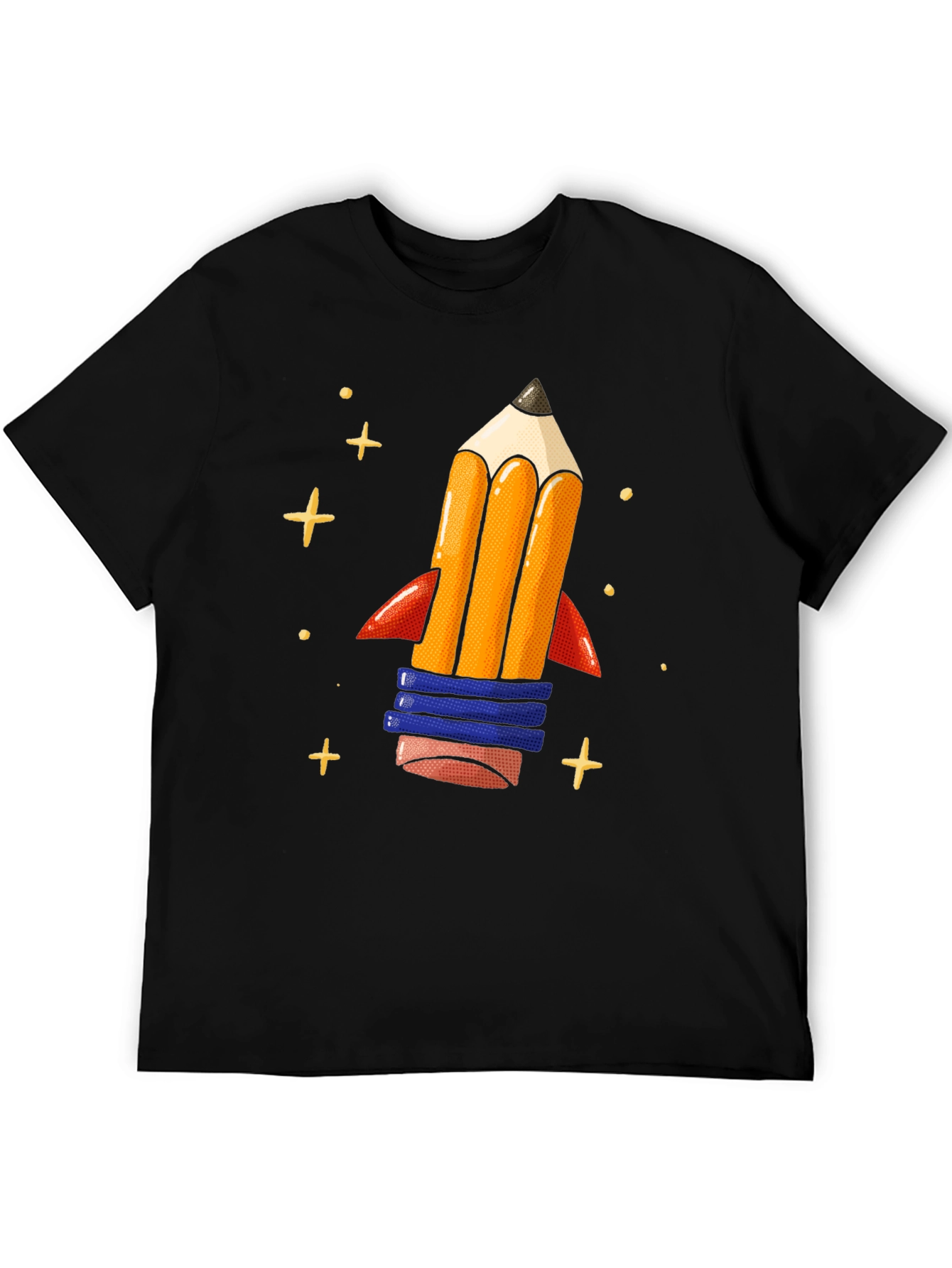 Pencil Rocket Graphic Tee - Back to School Shirt